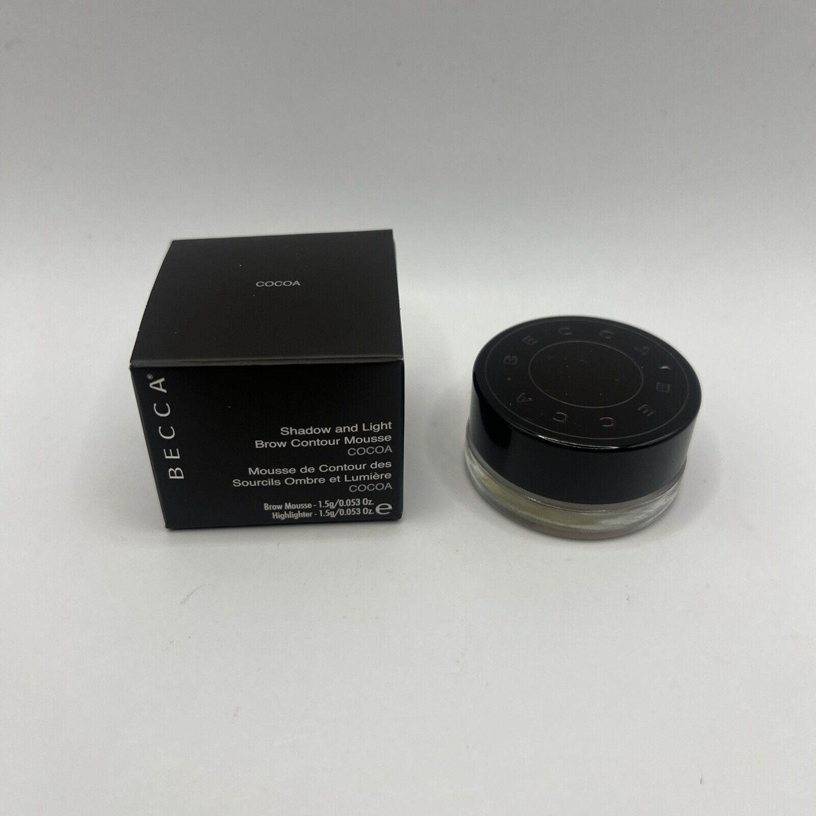 BECCA ~ SHADOW AND LIGHT BROW CONTOUR MOUSSE ~ COCOA ~ FULL SIZED