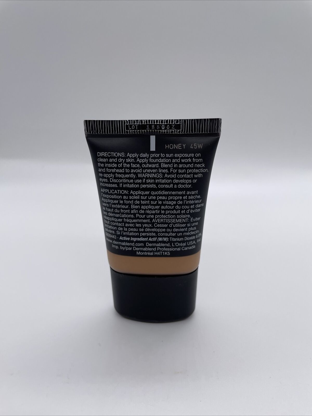 Dermablend Smooth Liquid Camo Foundation 1 oz - Honey 45W- NEW