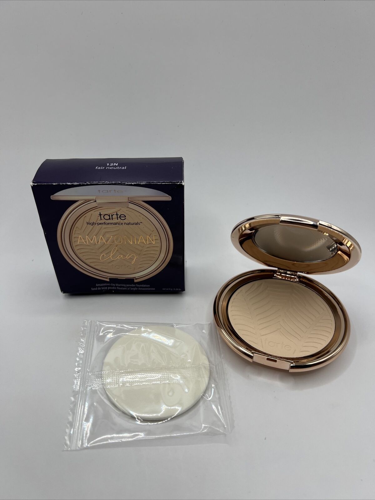 tarte Amazonian clay blurring powder foundation 12N Fair Neutral/100%AUTHENTIC