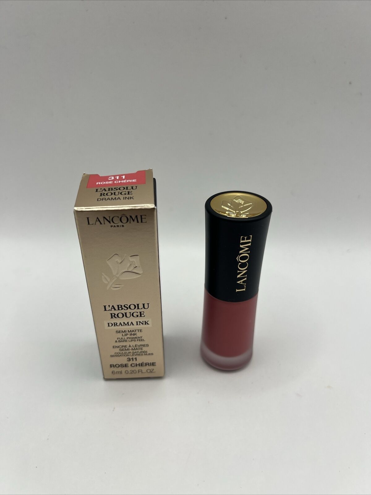 Lancome ~ L'Absolu Rouge Drama Ink ~ #311 Rose Cherie~ NIB