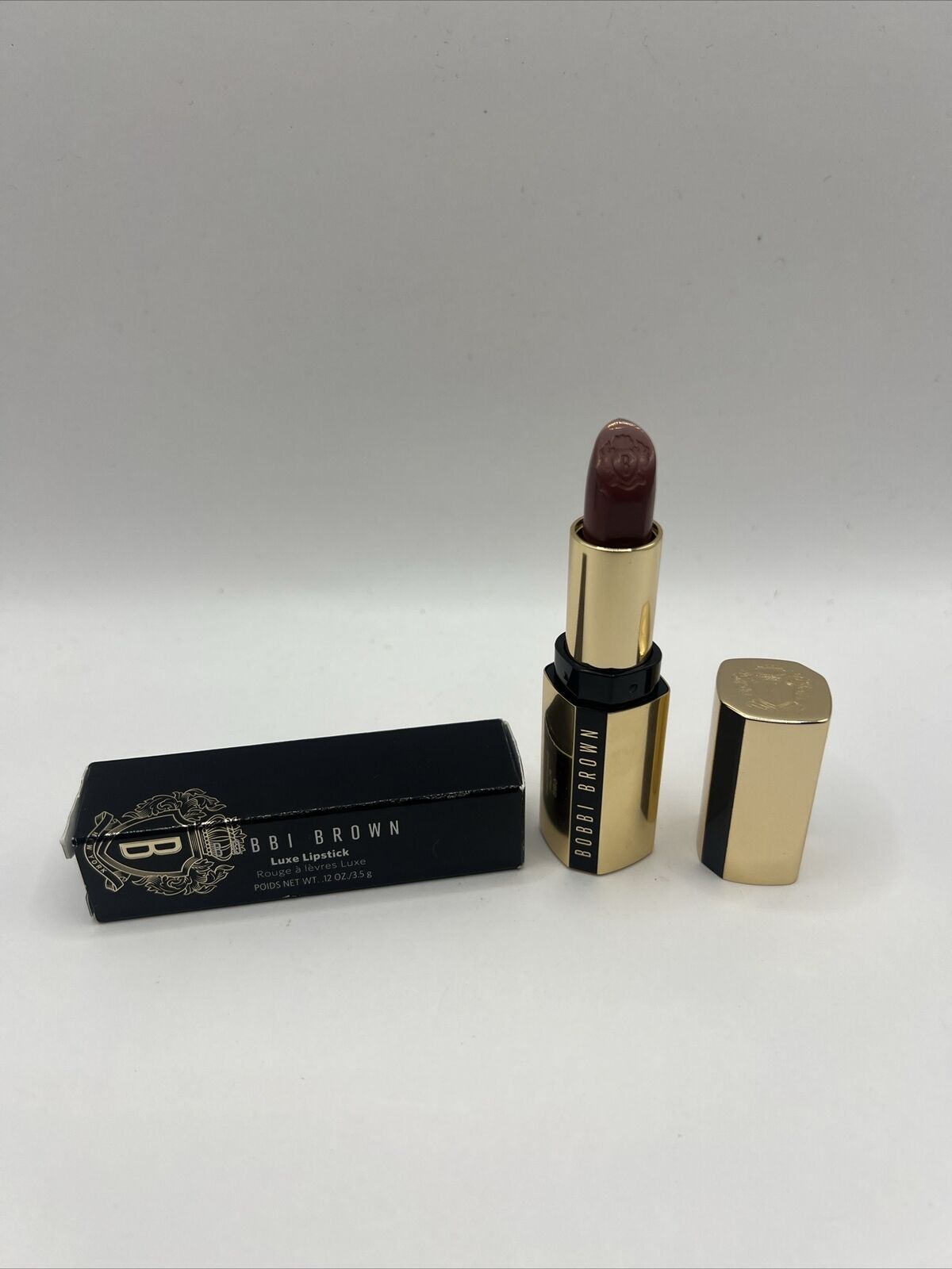 Bobbi Brown Luxe Lipstick Downtown Plum 608 Full Size BNIB