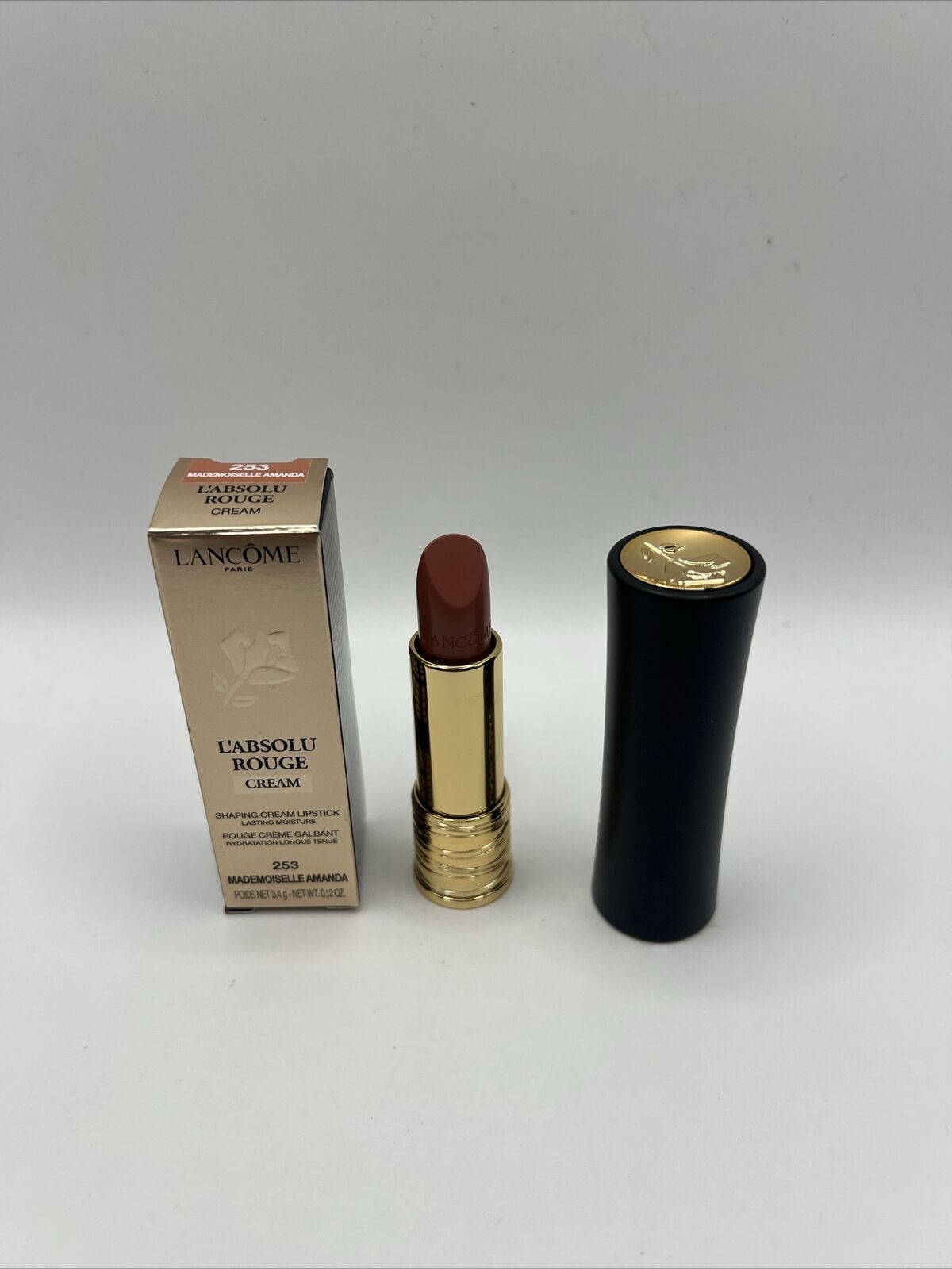 Lancome L'Absolu Rouge Cream Shaping Lipstick #253 Mademoiselle Amanda 0.12 Oz