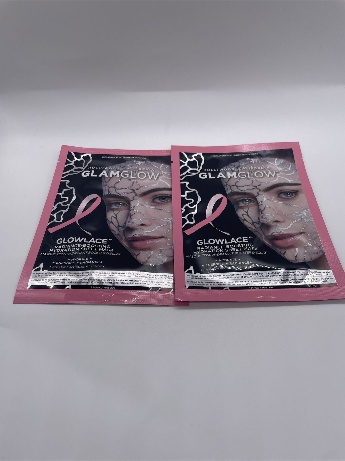 GlamGlow- Glowlace Radiance Boosting hydration Sheet Mask ( Pack Of 2)