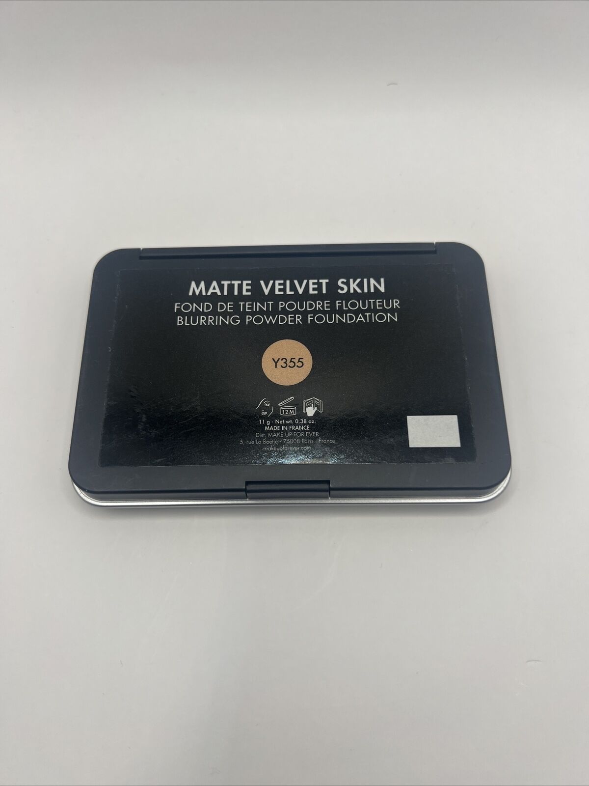 MAKE UP FOR EVER MATTE VELVET SKIN BLURRING POWDER FOUNDATION Y355 0.38 OZ