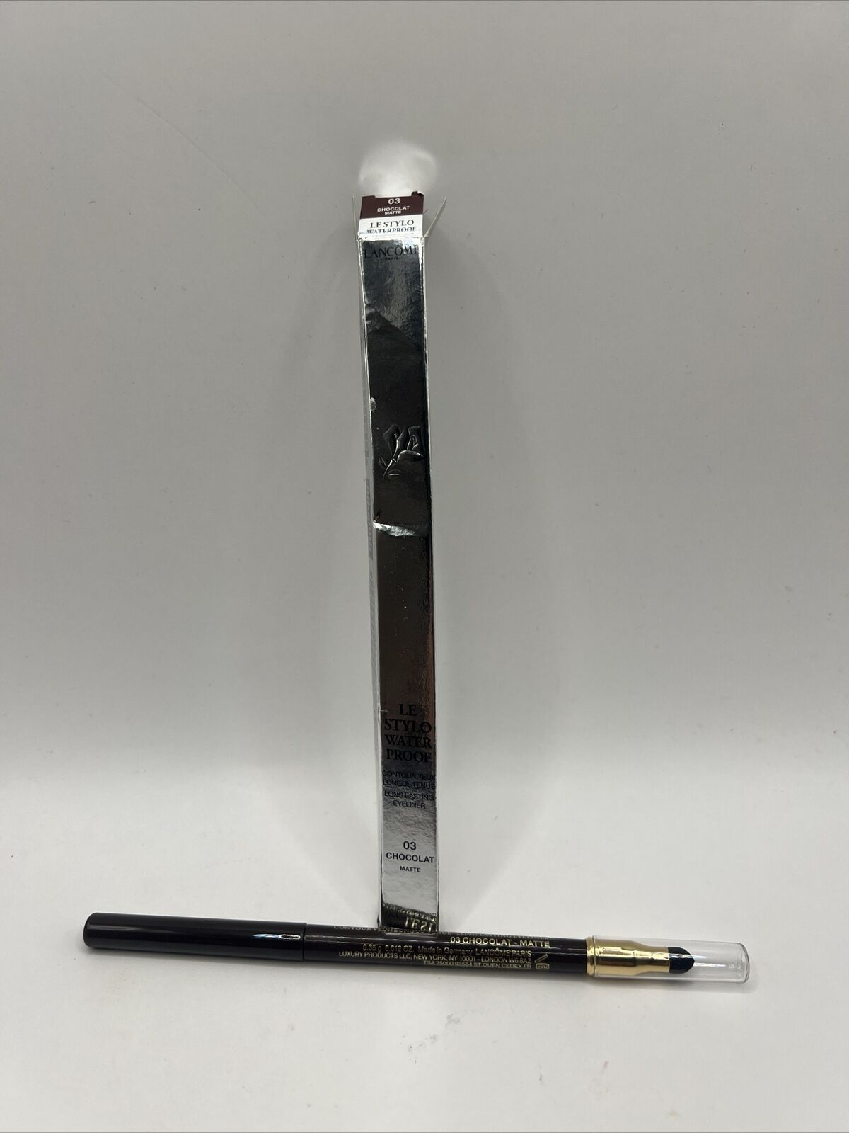 Lancome Le Stylo Waterproof Eyeliner Pencil / 03 - Chocolat New In Box