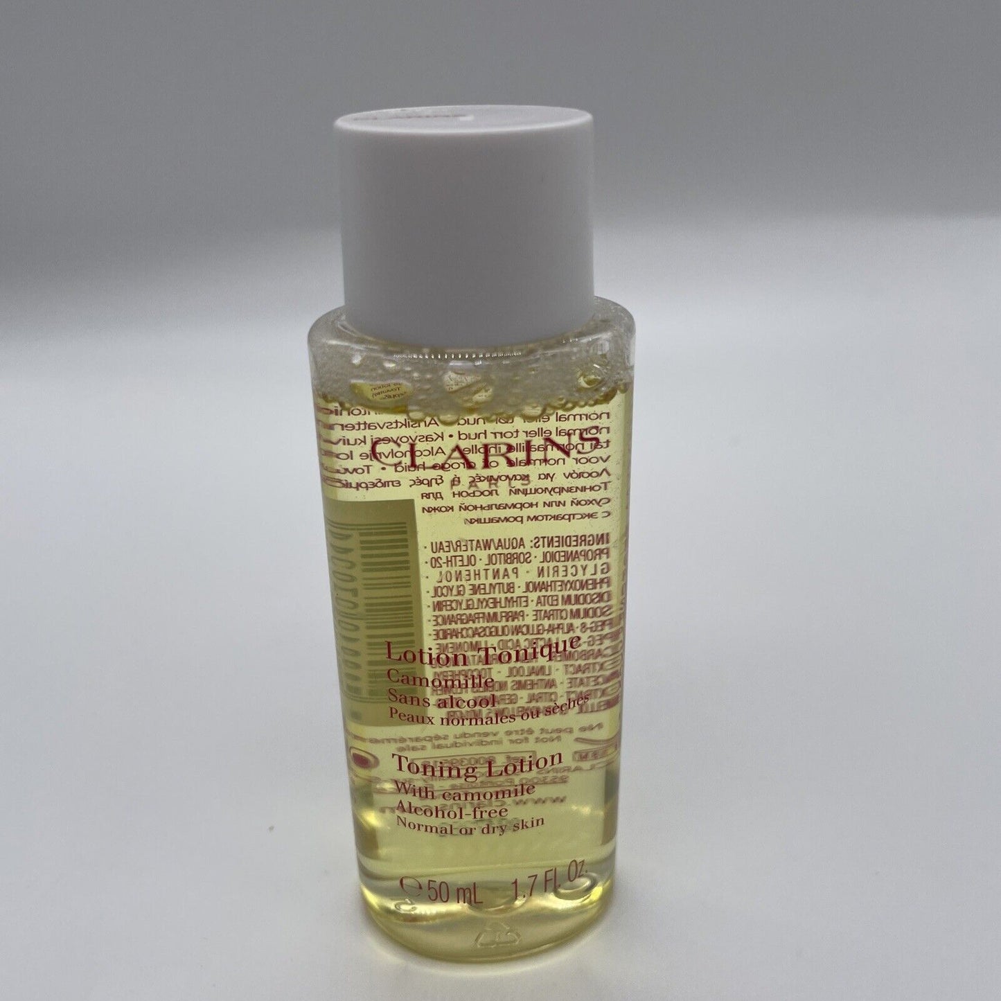 CLARINS Toning Lotion Camomile Linden Extract Soften Sensitive Skin 1.7oz 50ml 