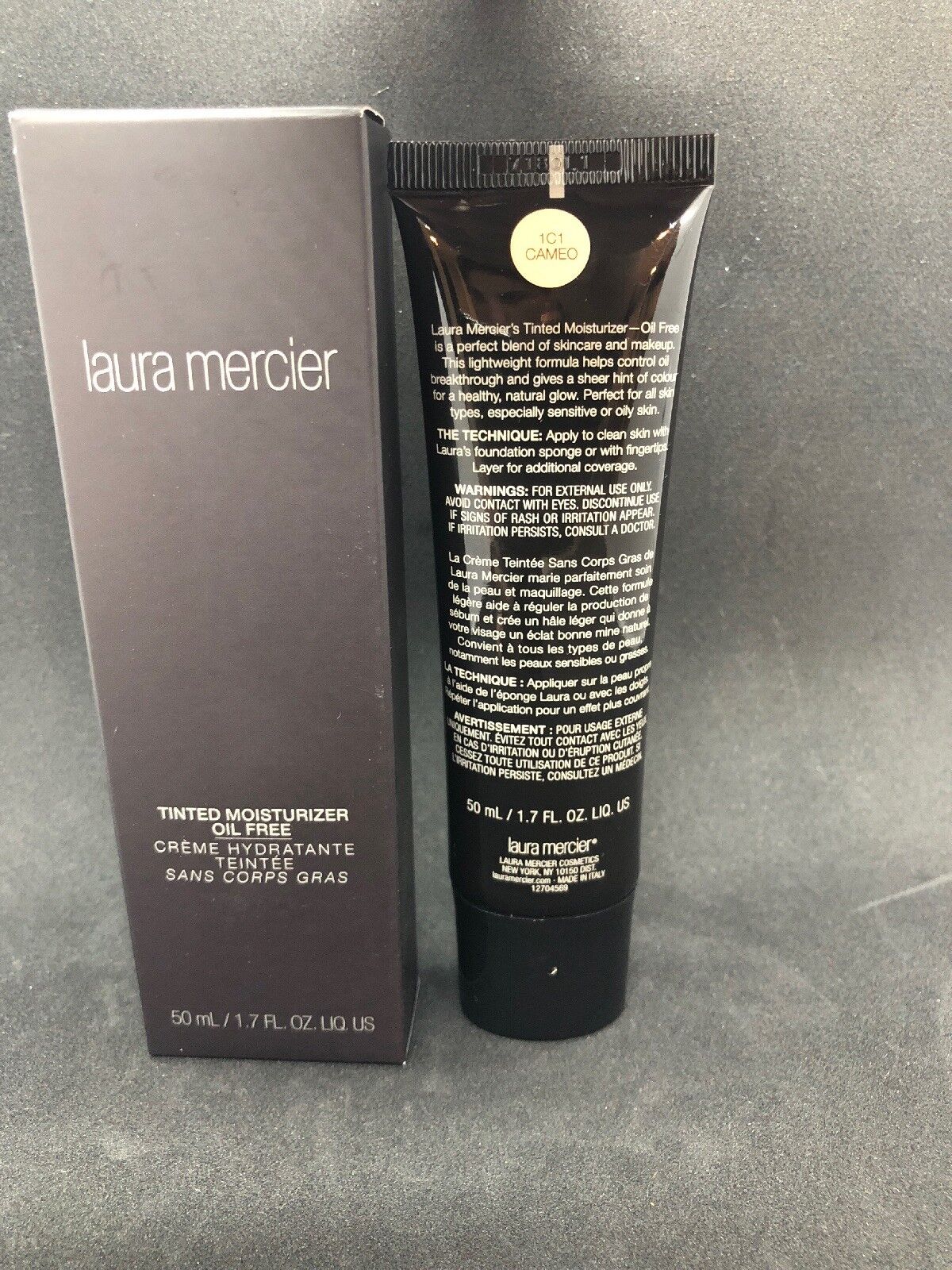 Laura Mercier Tinted Moisturizer Oil Free ~ 1C1 Cameo ~ 50 ml / 1.7 oz / BNIB