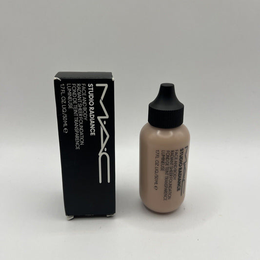 Mac Studio Radiance Face And Body Radiant Sheer Foundation - W3 - 1.7 oz - BNIB