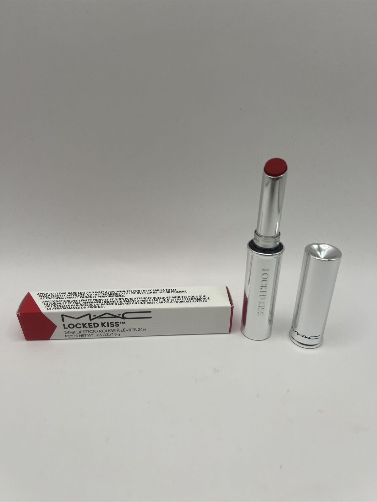 MAC Lipstick LOCKED KISS INK 24HR Lipcolour, NIB, 100% AUTHENTIC, RUBY TRUE