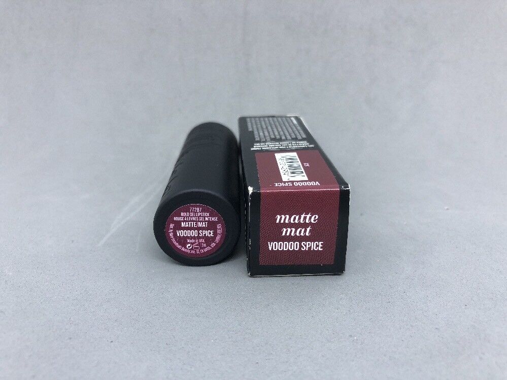 BUXOM BIG & SEXY BOLD GEL LIPSTICK MATTE MAT VOODOO SPICE 0.09 OZ. BOXED