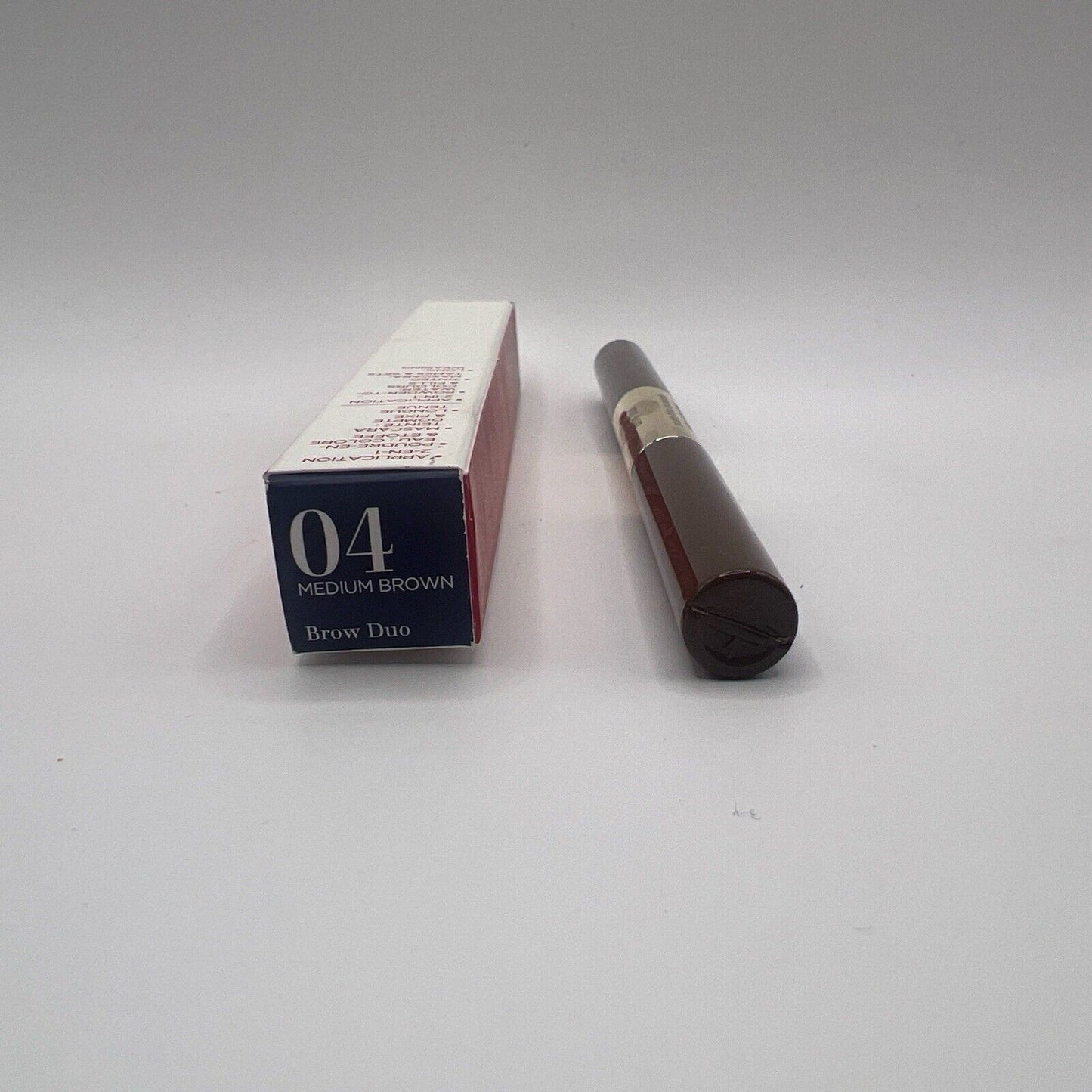 Clarins Brow Duo 04 Medium Brow Full Size / New With Box