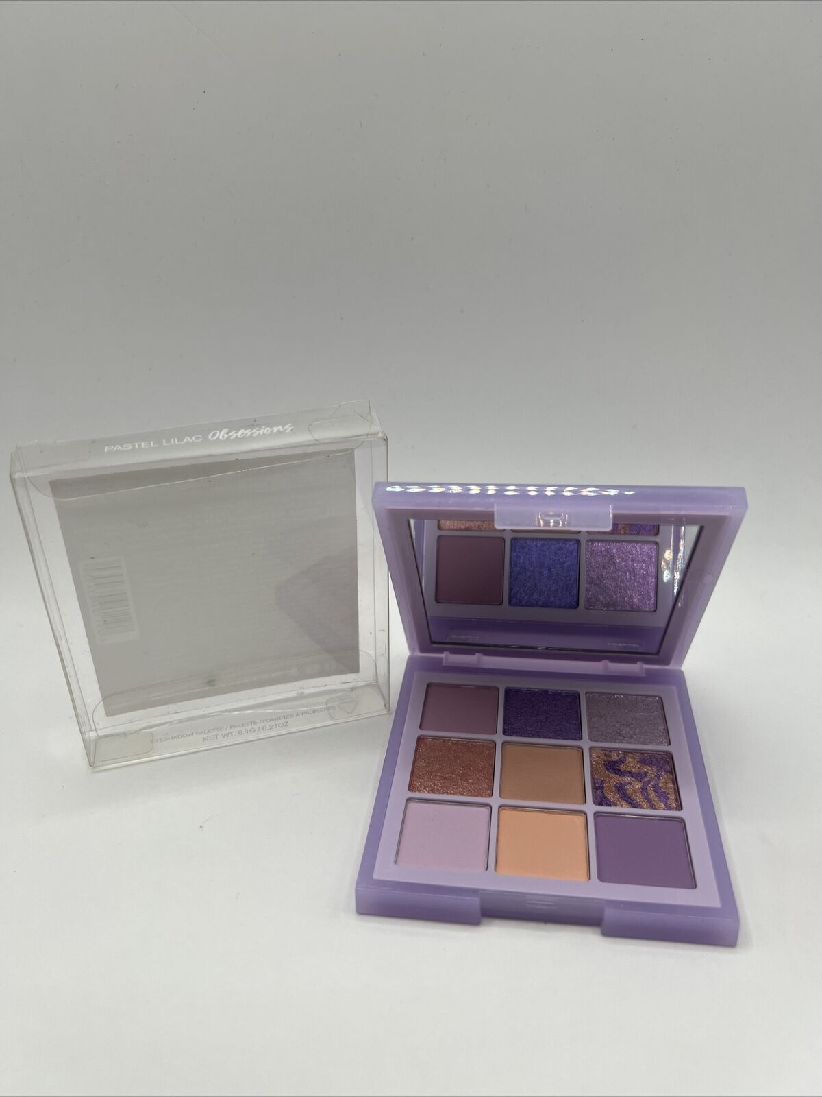 HUDA BUEATY Lilac Pastels Eyeshadow Palette 9 Shades New in Box 6.1 g / 0.21 oz