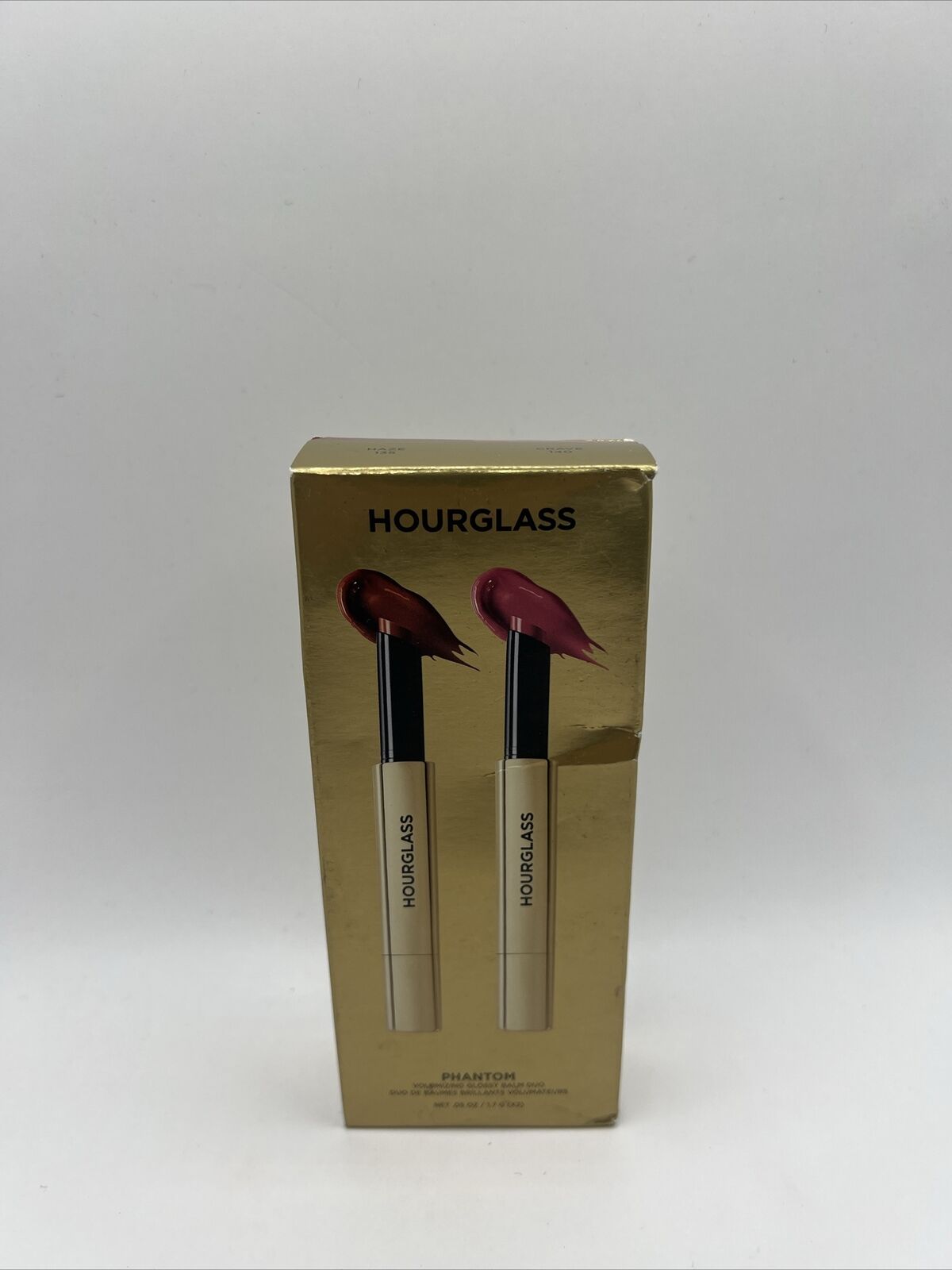 Hourglass Phantom Volumizing Glossy Lip Balm duo  140 Crave & 135 Haze New