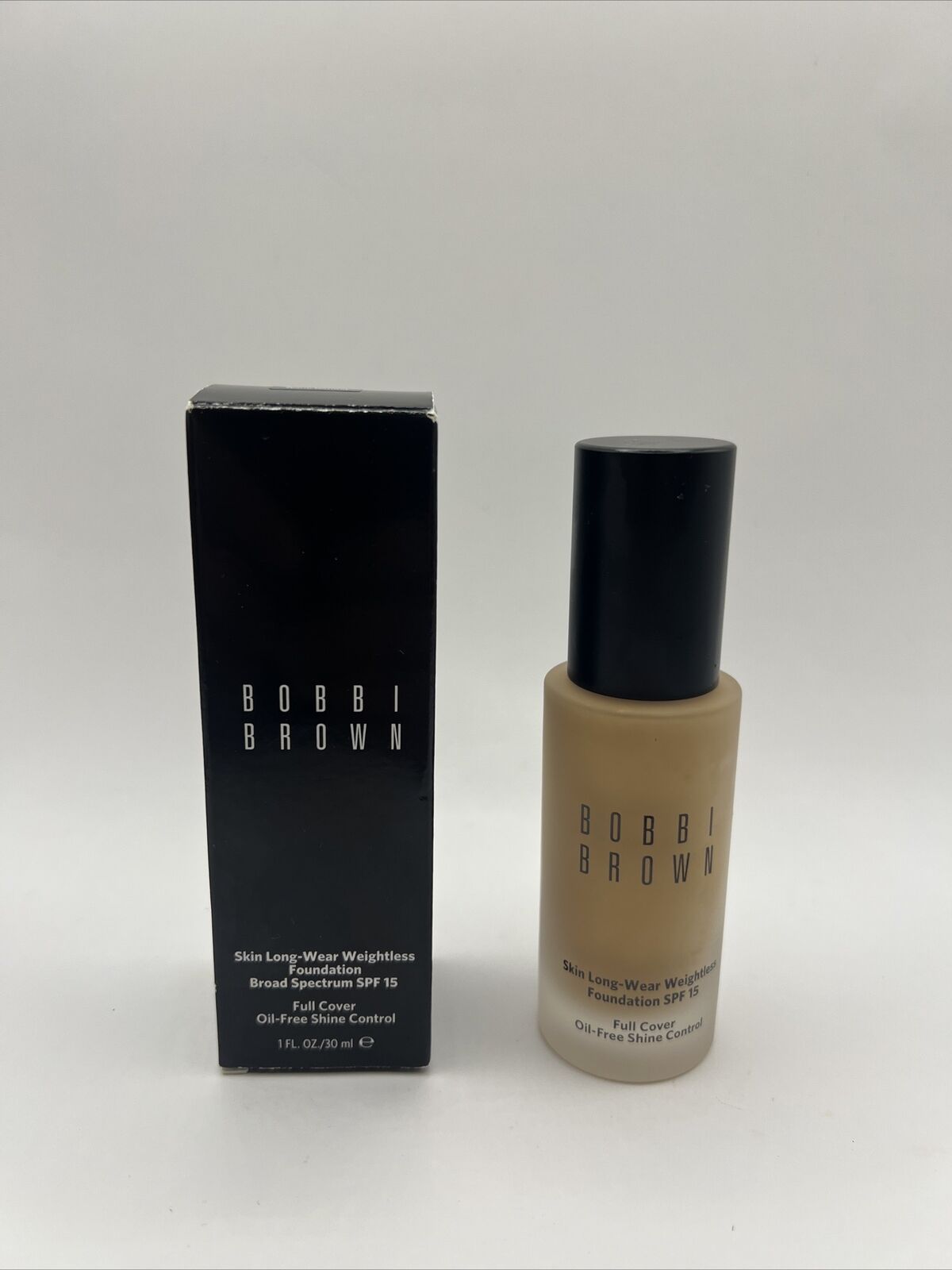 Bobbi Brown Skin Long-Wear Weightless Foundation SPF15 W-056 Warm Natural 1oz