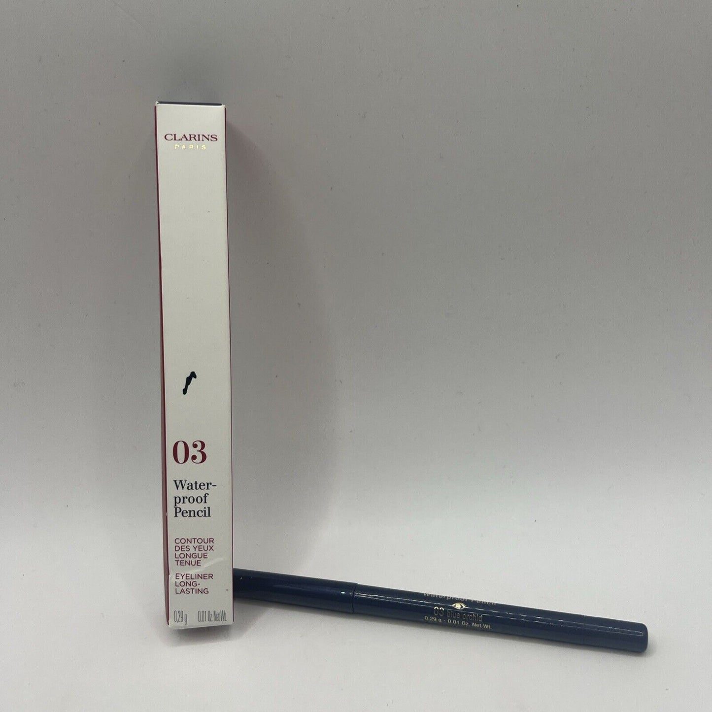 Clarins Brow Duo 03 Blue Orchid Waterproof  / New With Box