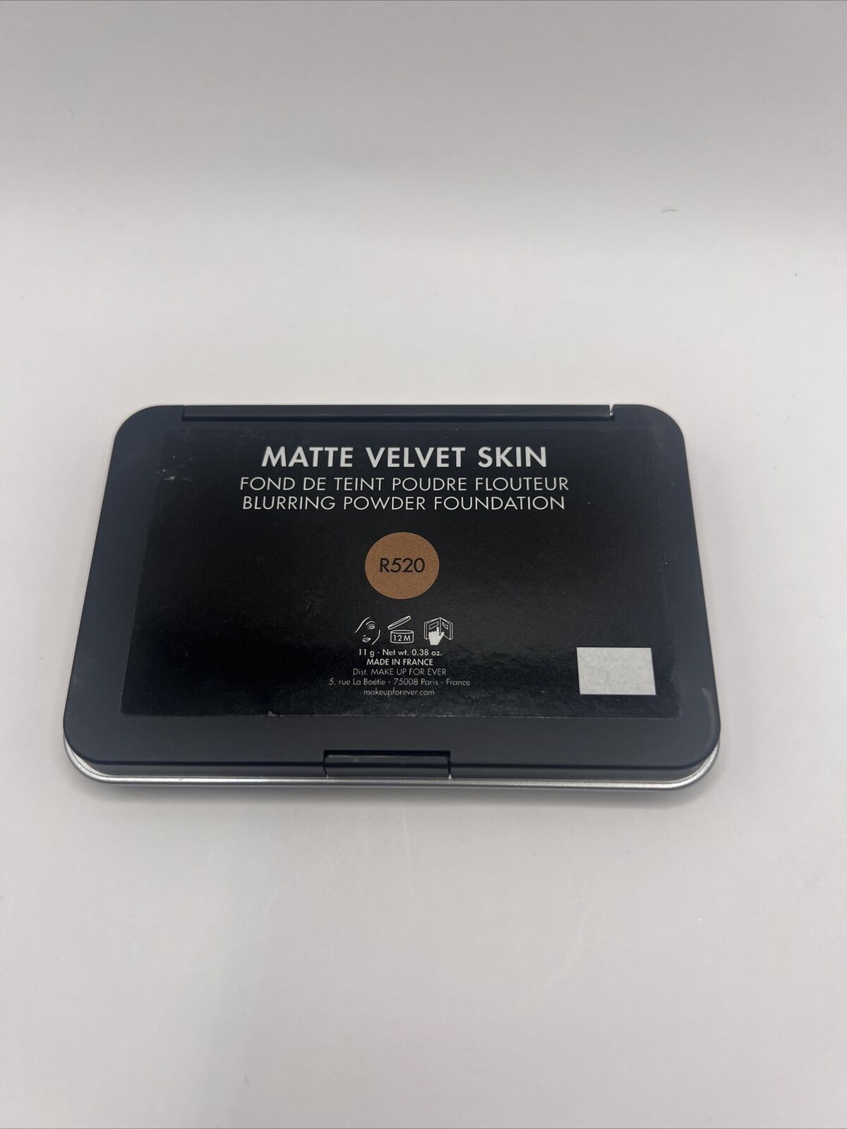 MAKE UP FOR EVER MATTE VELVET SKIN BLURRING POWDER FOUNDATION R520  0.38 OZ