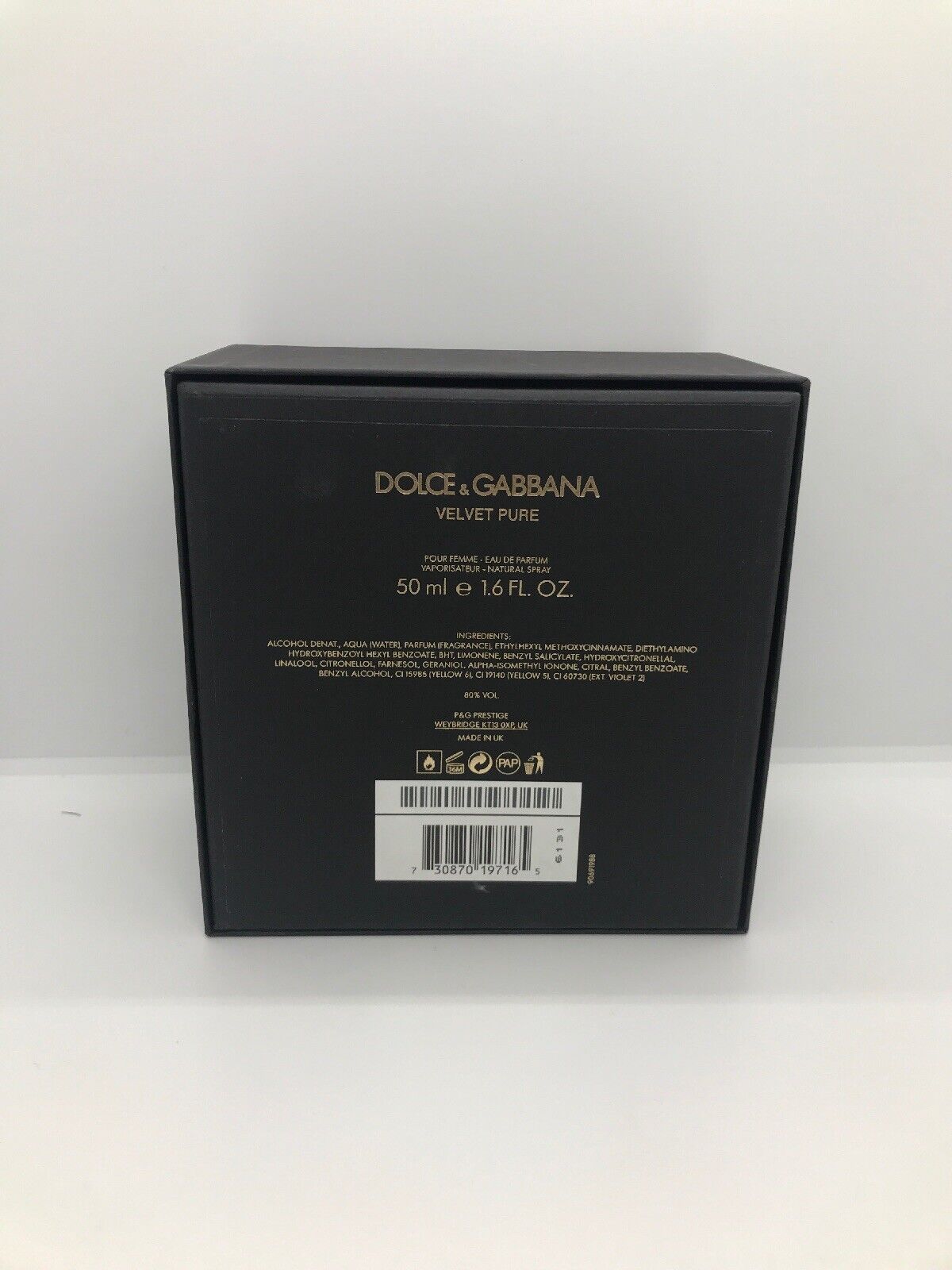 Dolce and Gabbana Velvet Pure for Women 1.6 Oz New In Box