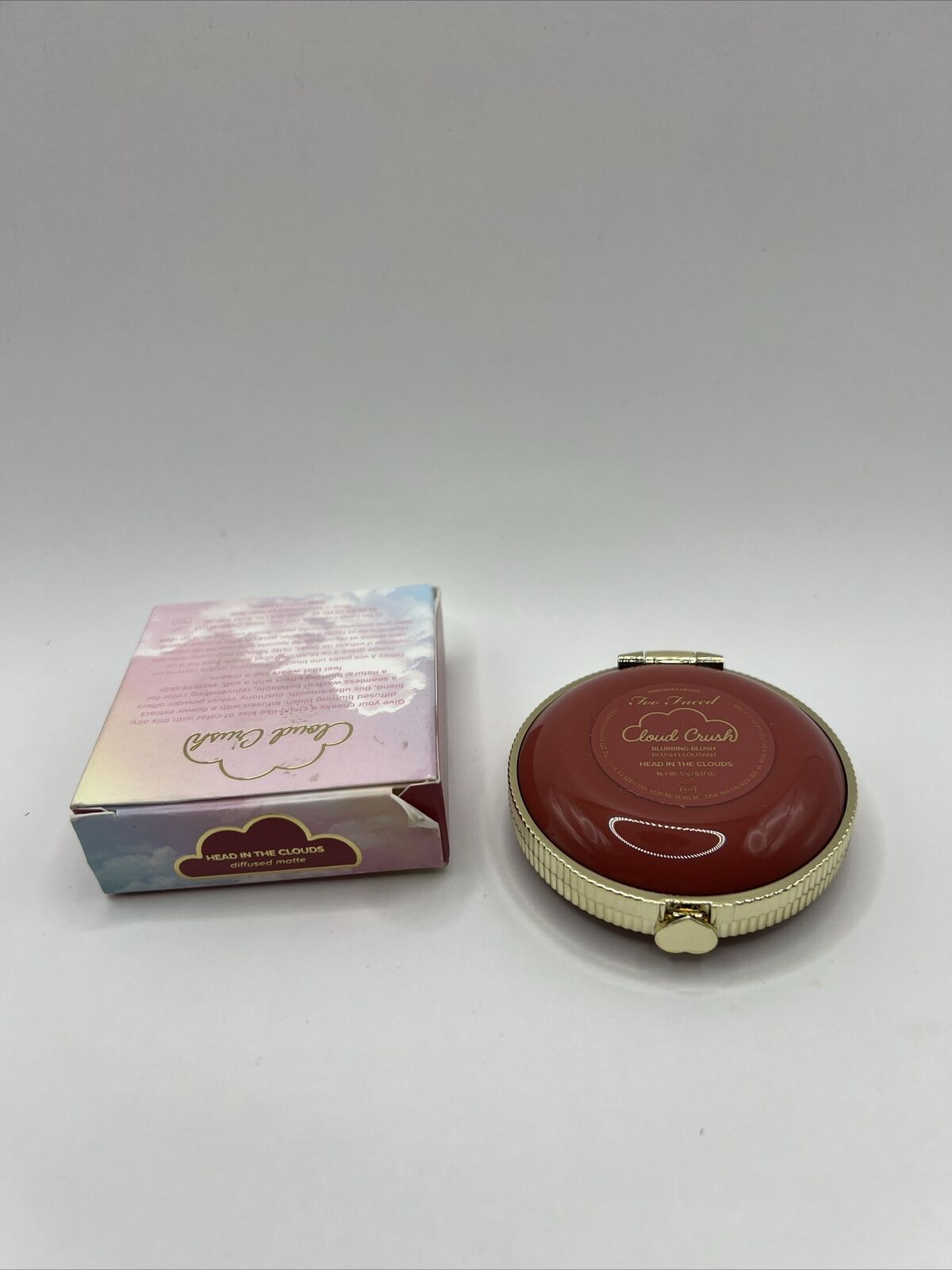 TOO FACED ~ CLOUD CRUSH BLURRING BLUSH ~ HEAD IN THE CLOUDS ~ 0.17 OZ