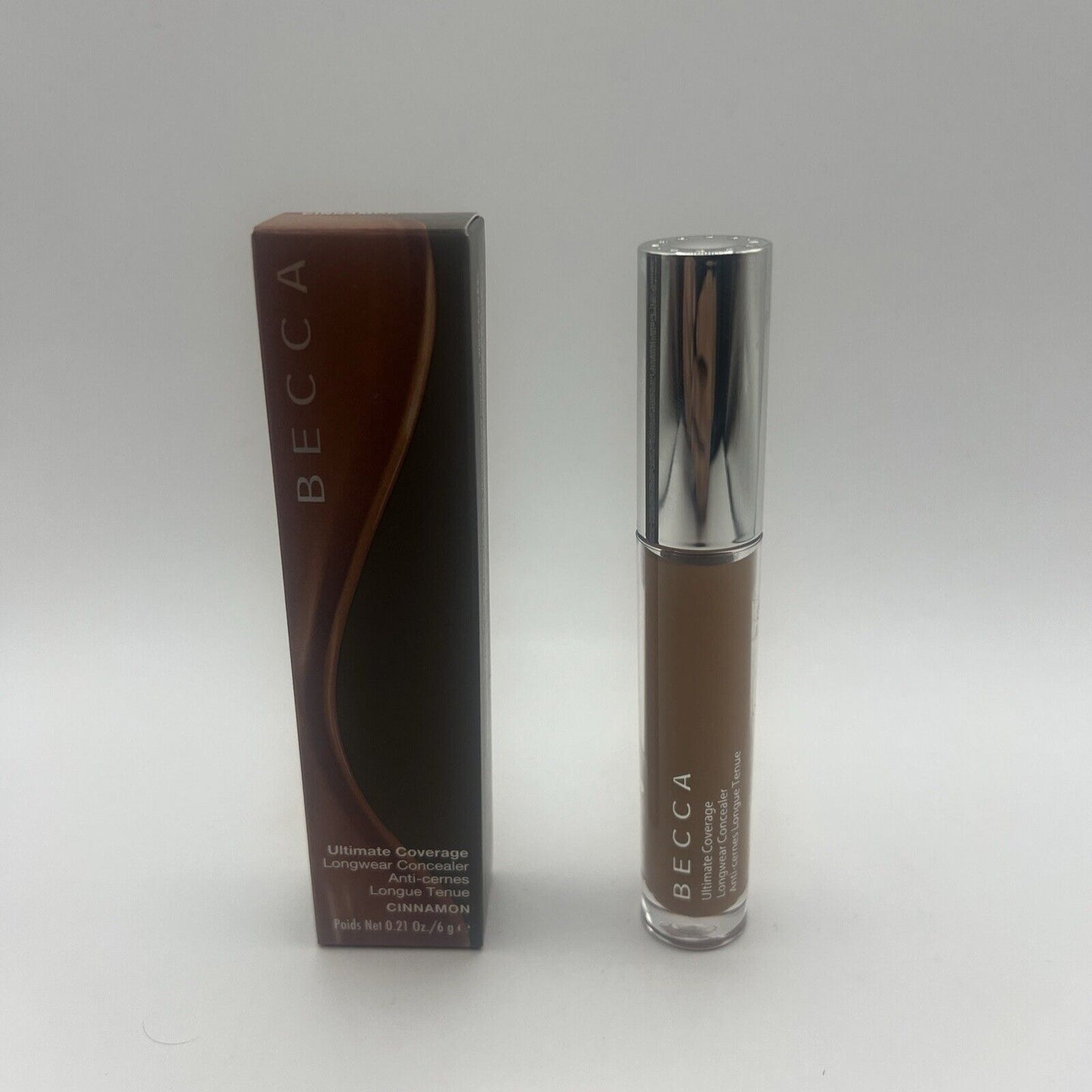 BECCA Ultimate Coverage Longwear Concealer Cinnamon Full Size New In Box