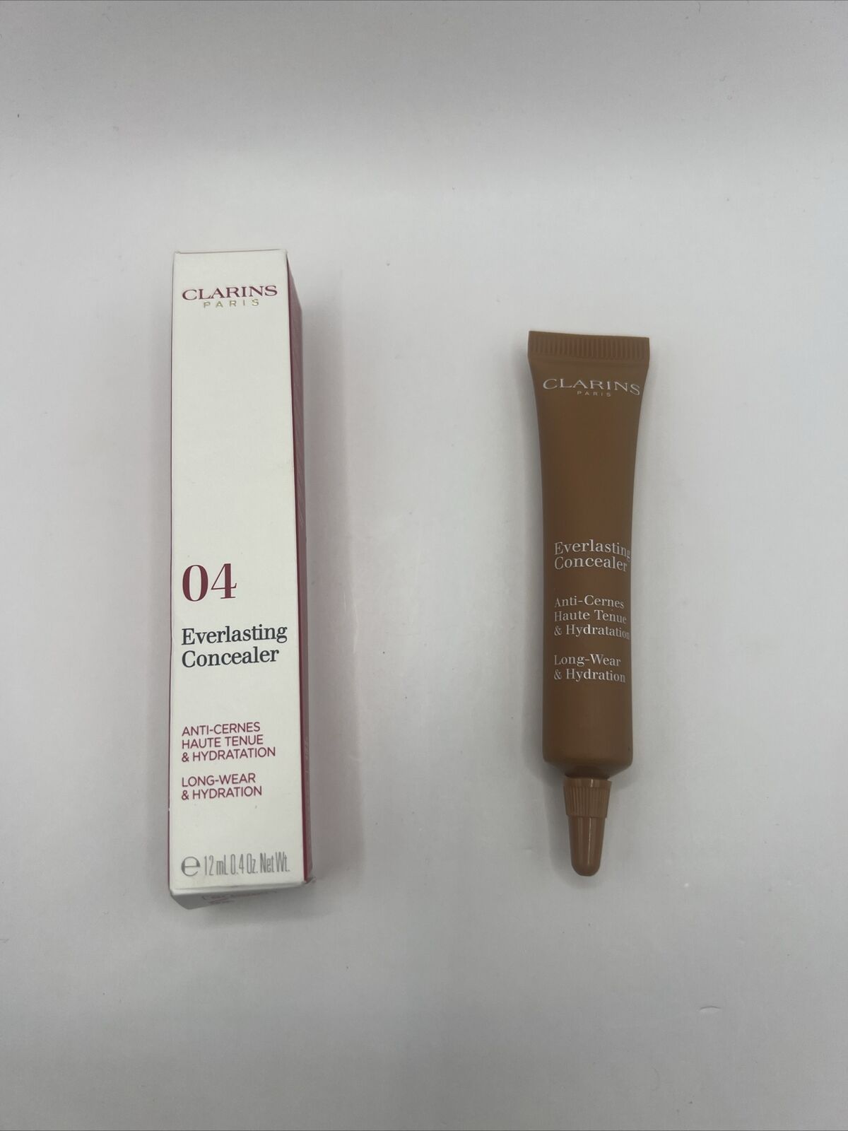 Clarins Everlasting Concealer 04 DEEP Long Wear & Hydration 12ml *NEW*