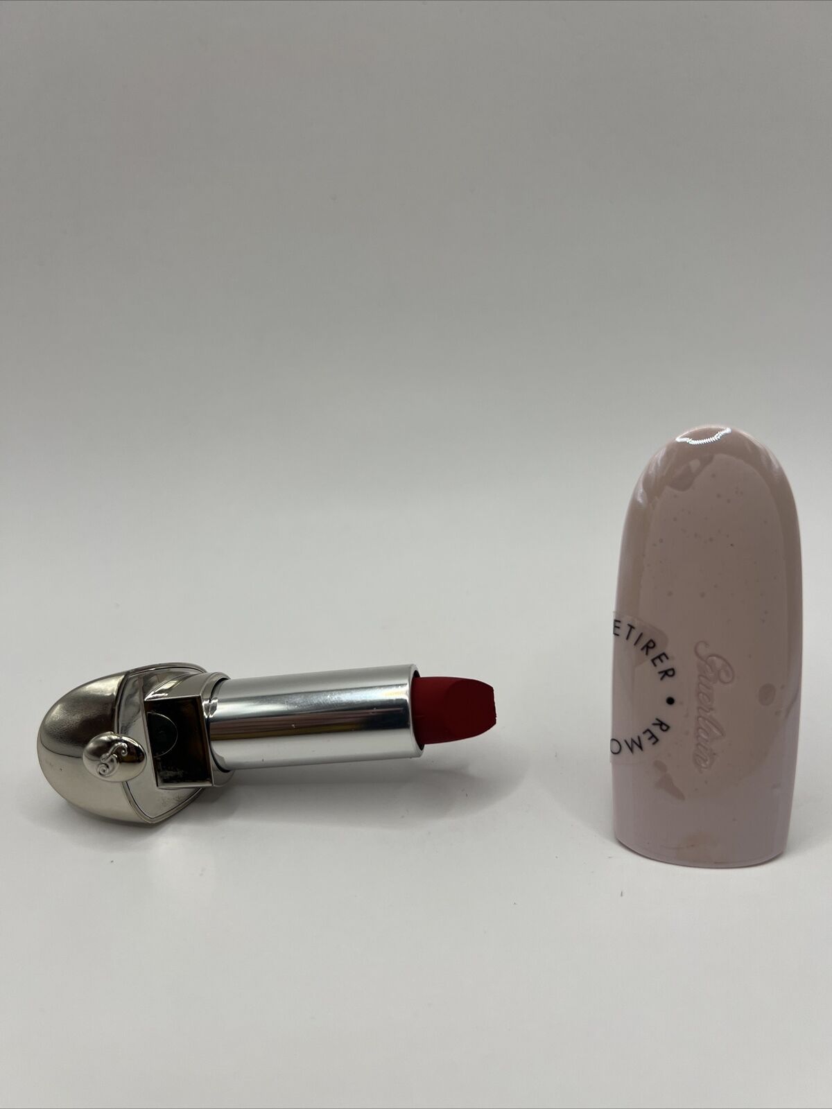 New Guerlain Rouge G de Lipstick N°880 with Pearl Pink/White Mirror Case