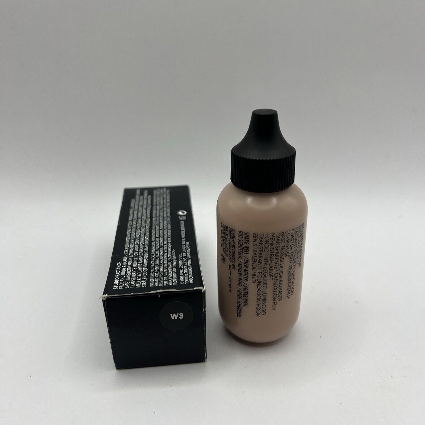 Mac Studio Radiance Face And Body Radiant Sheer Foundation - W3 - 1.7 oz - BNIB