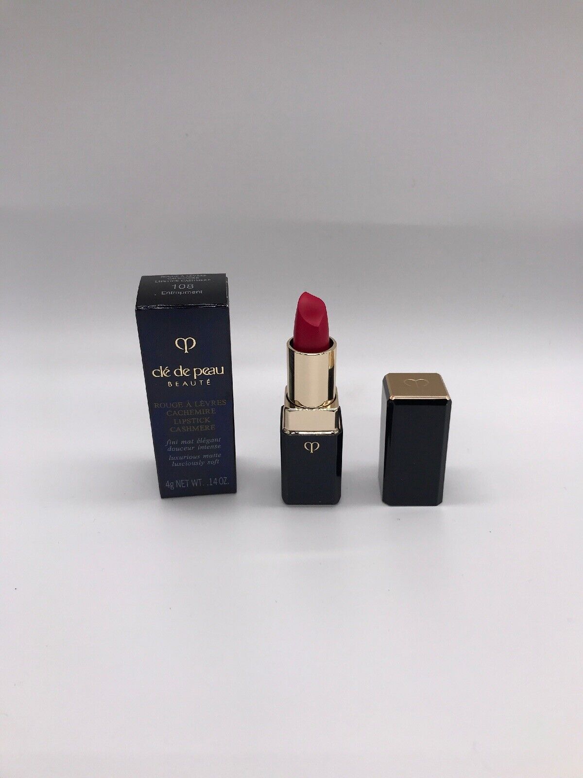 CLE DE PEAU BEAUTE CASHMERE LIPSTICK 108 ENTRAPMENT FULL SIZE 4 G NIB