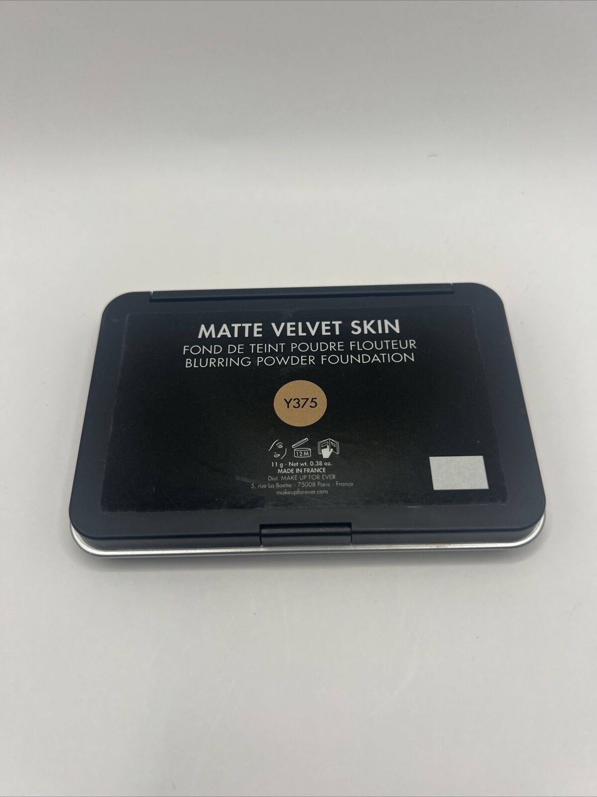 MAKE UP FOR EVER MATTE VELVET SKIN BLURRING POWDER FOUNDATION Y375 0.38 OZ