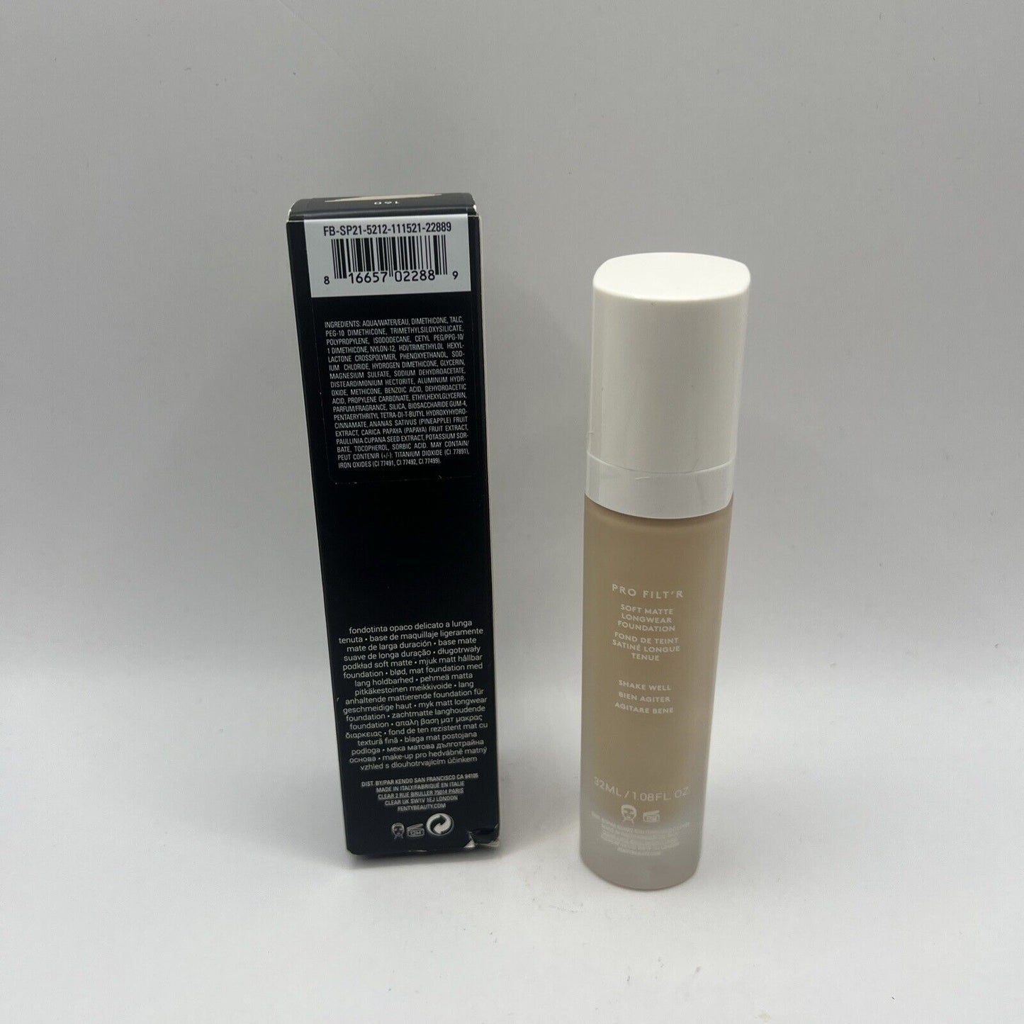 Fenty Beauty Pro Filt'r Soft Matte Longwear Foundation 160 1.08 oz