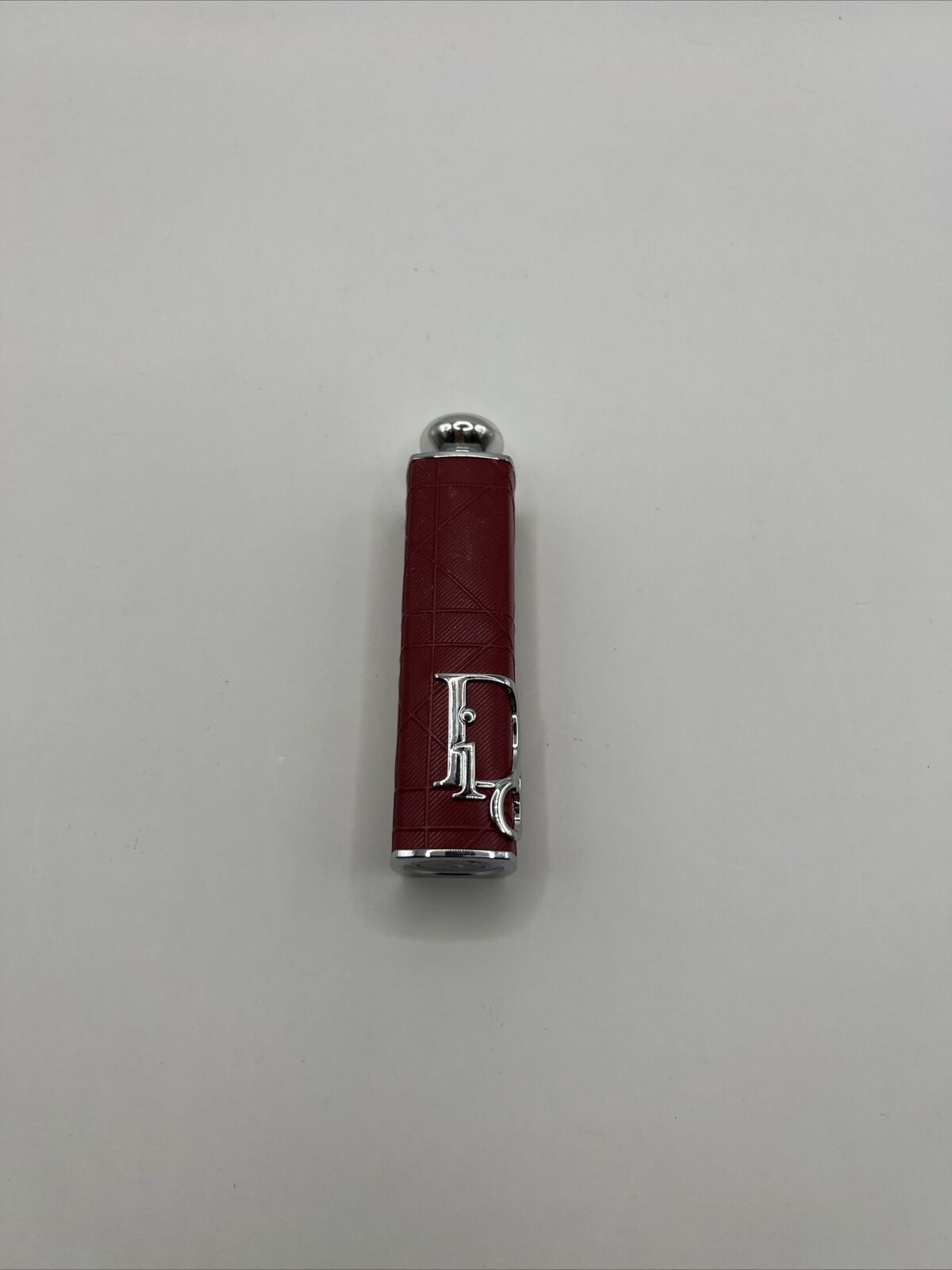 Christian Dior Addict Refillable Lipstick Case - Brick Cannage W/ Lipstick