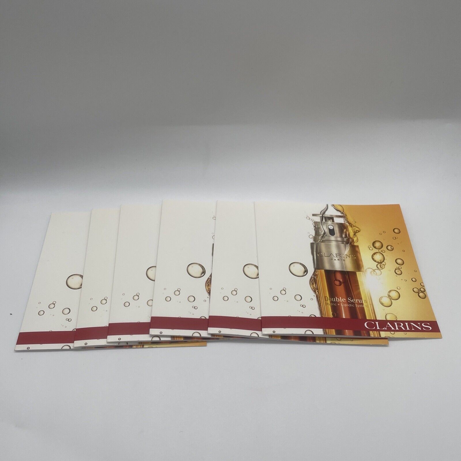 X6Clarins Double Serum Hydric + Lipidic System 0.9ml/.03oz Each Sample