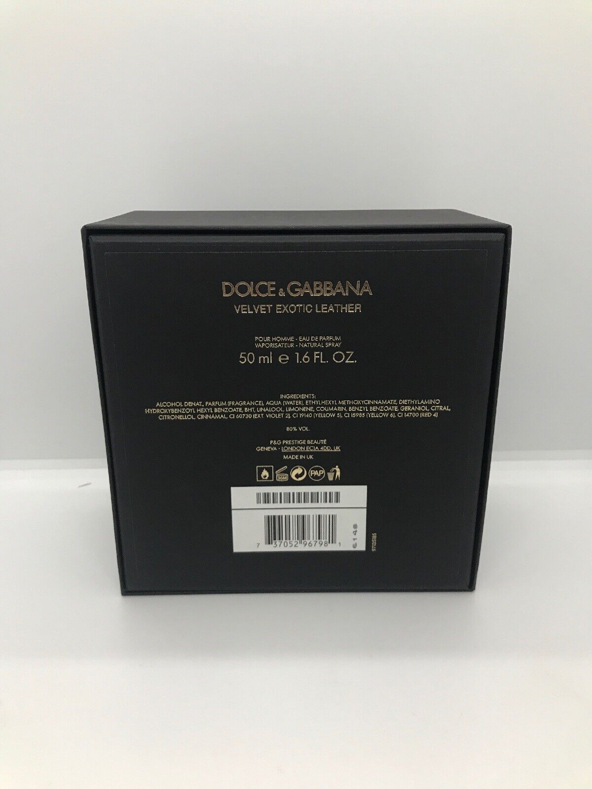 Dolce & Gabbana VELVET EXOTIC LEATHER unisex eau de parfum 50 ml 1.6 oz NIB