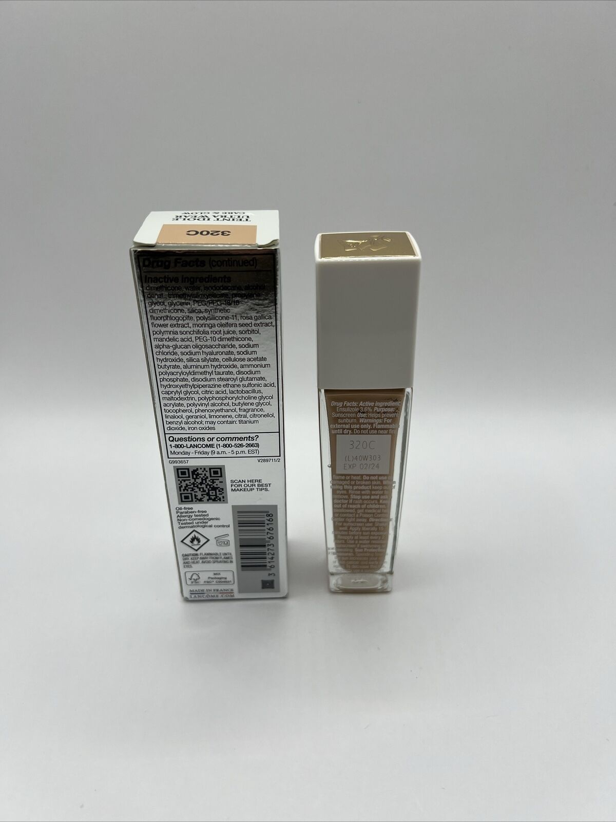 LANCOME ~ TEINT IDOLE ULTRA WEAR LONG WEAR FOUNDATION ~ # 320 (C) ~ BOXED