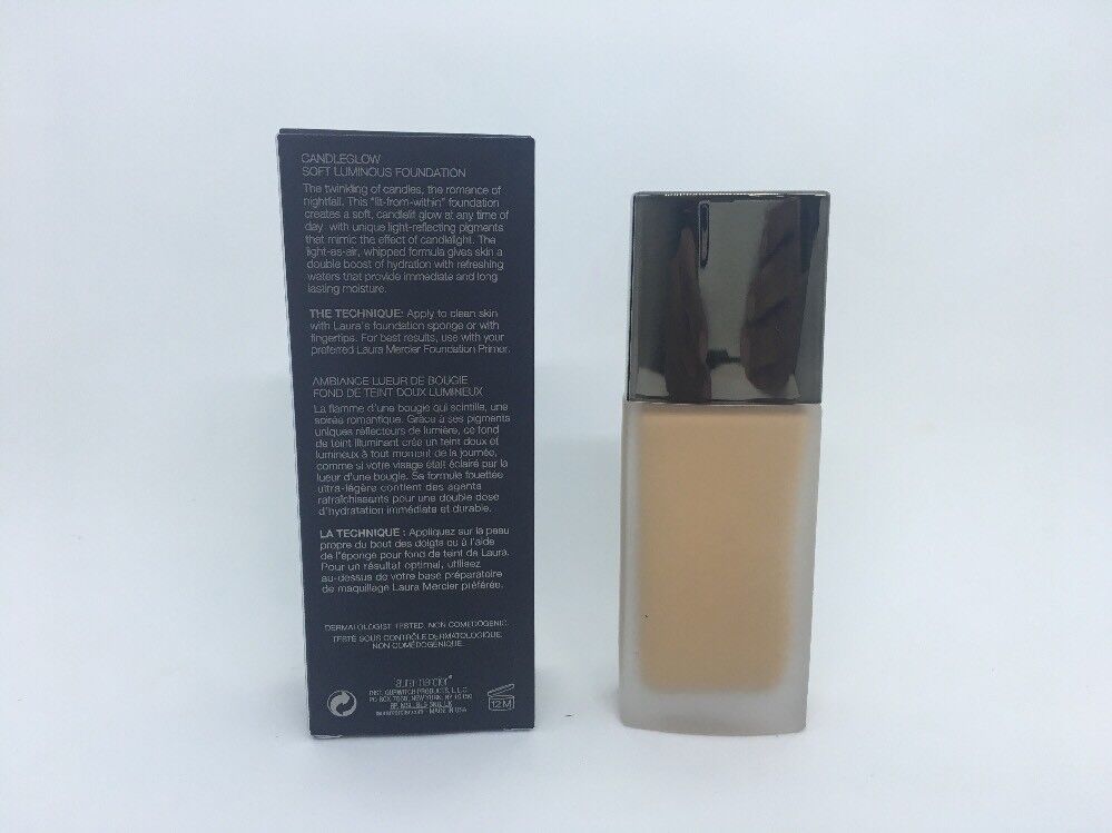 LAURA MERCIER  CANDLEGLOW SOFT LUMINOUS FOUNDATION CHAI  1 OZ  NEW IN BOX