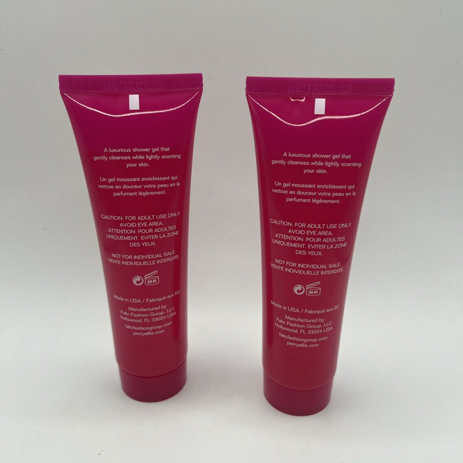 Perry Ellis 360 Pink - set of 2 shower gels for women, 3 oz each