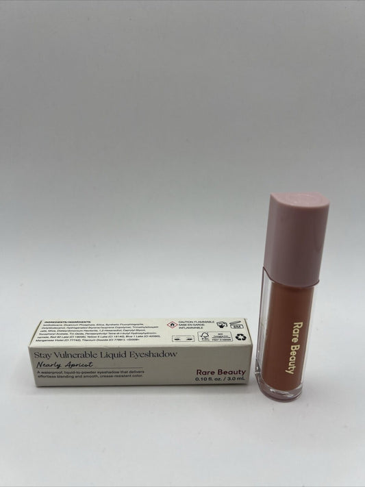 Rare Beauty Stay Vulnerable Liquid Eyeshadow NEARLY APRICOT full size 3ml