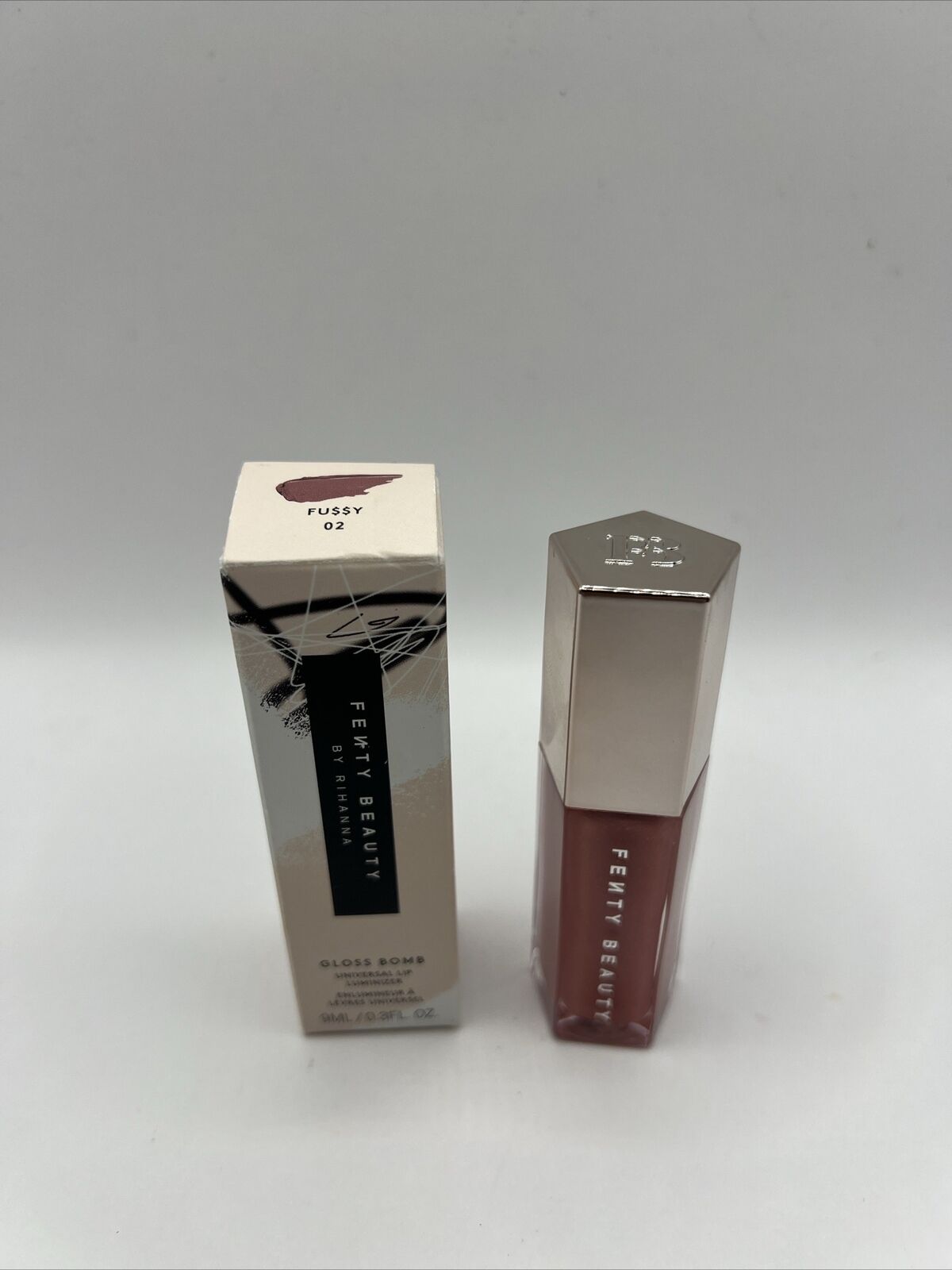 Fenty Beauty Fu$$y 02 Gloss Bomb Heat Universal Lip Luminizer + Plumper New