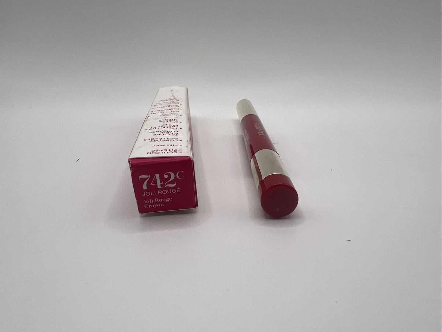 CLARINS Joli Rouge Crayon 742C JOLI ROUGE 0.02oz NWB