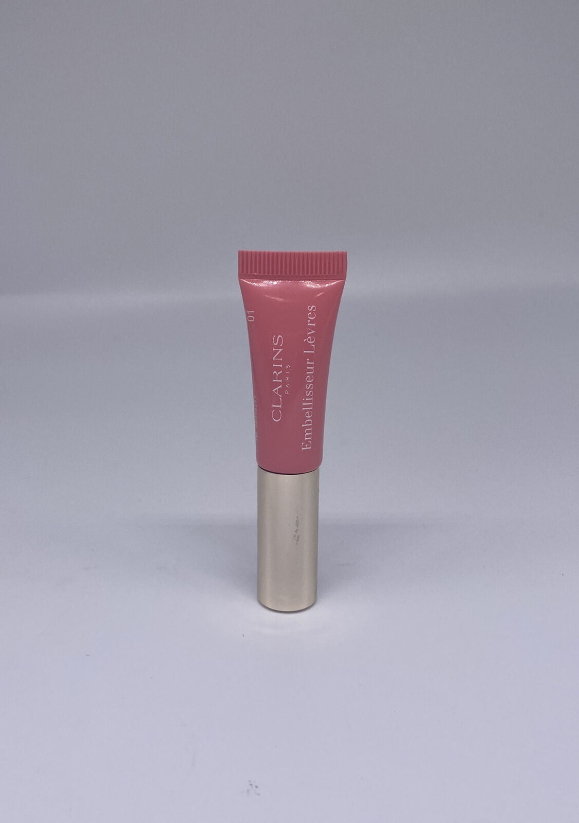 Clarins Eclat Minute Instant Light Natural Lip Perfector 01 Rose Shimmer 0.15oz