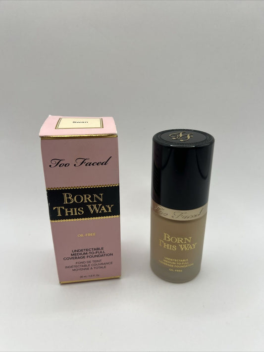 Too Faced BORN THIS WAY Medium-to-Full Coverage Foundation *Swan* 1oz NIB