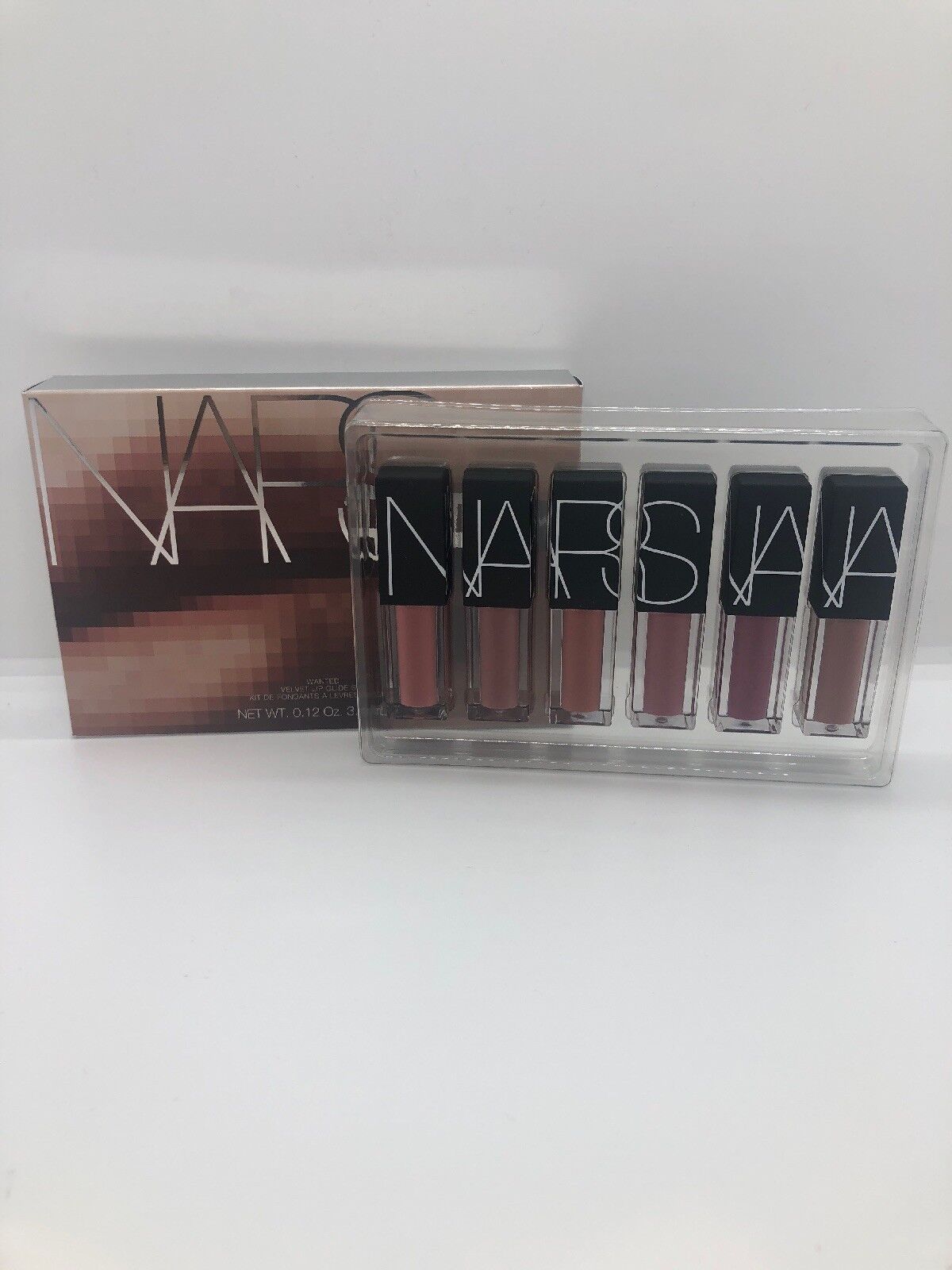 NARS NARSISSIST WANTED VELVET LIP GLIDE SET 6 SHADES New In Box 0.12oz/3.4ml X 6