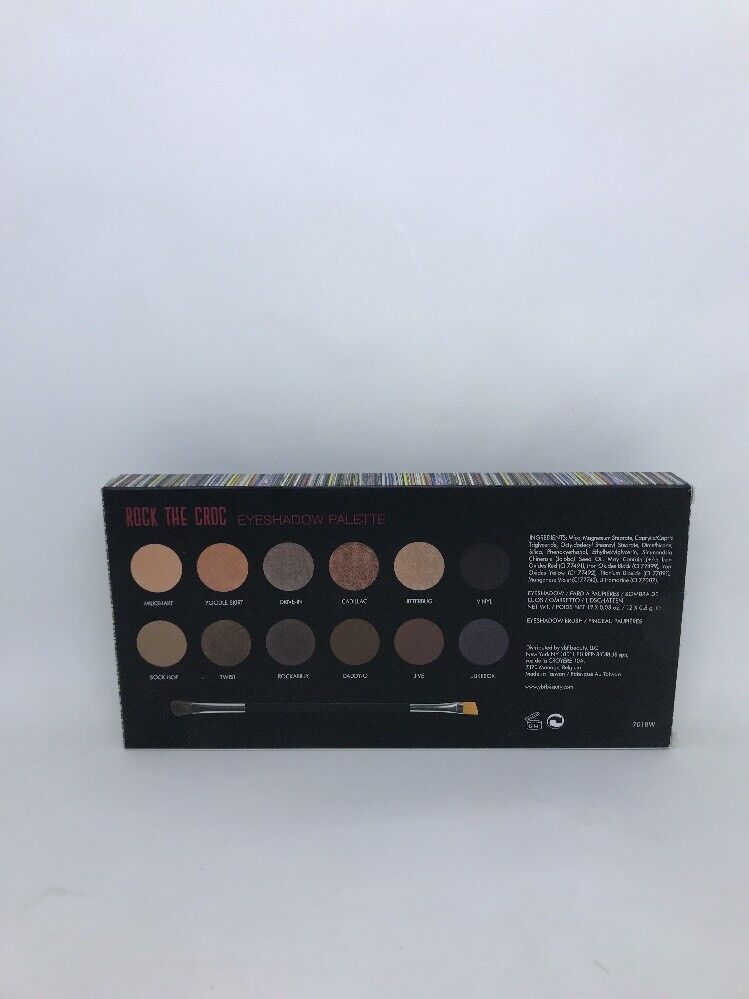 YBF Rock The Croc 12 Color Eyeshadow Palette w/Brush New in Box