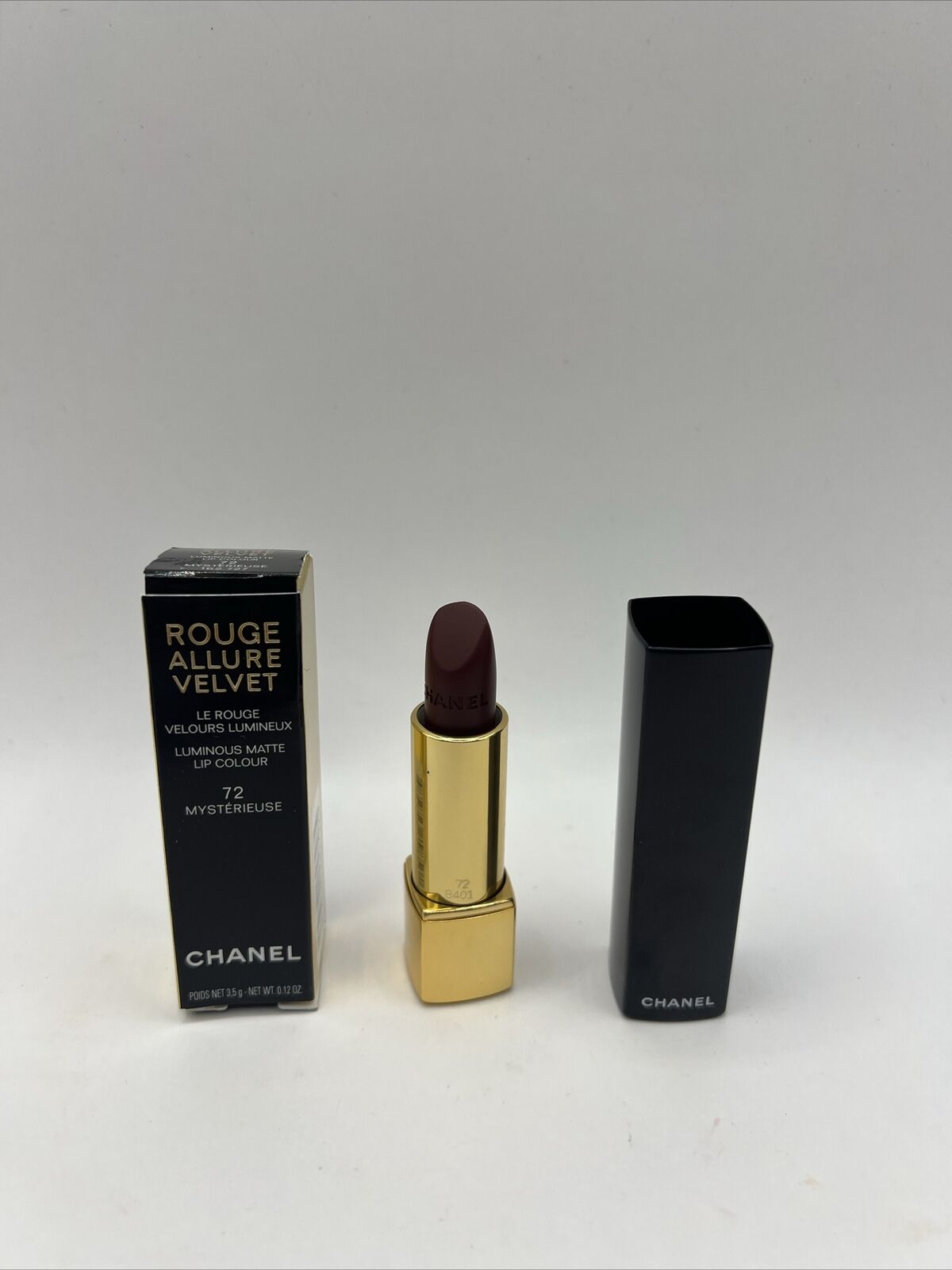 Chanel- Rouge Allure Velvet - Luminous Matte Lipstick - #72 Mysterieuse - NIB