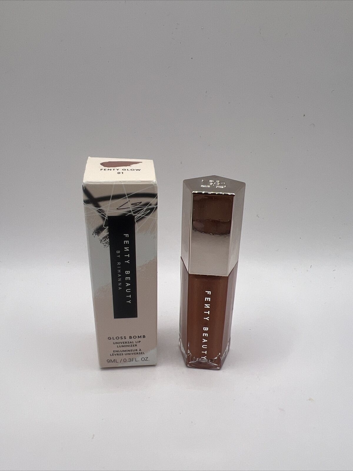 Fenty Beauty Gloss Bomb In Fenty Glow 01 Full Size New In Box