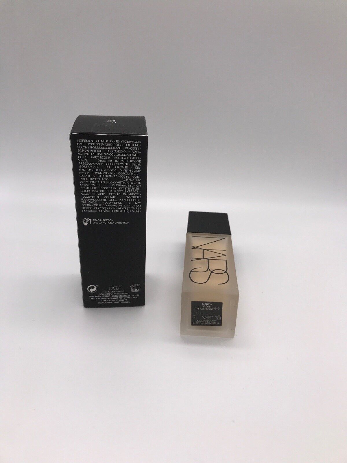 NARS ALL DAY WEIGHTLESS LUMINOUS FOUNDATION LIGHT #3 GOBI 1 OZ 30 ML BOXED