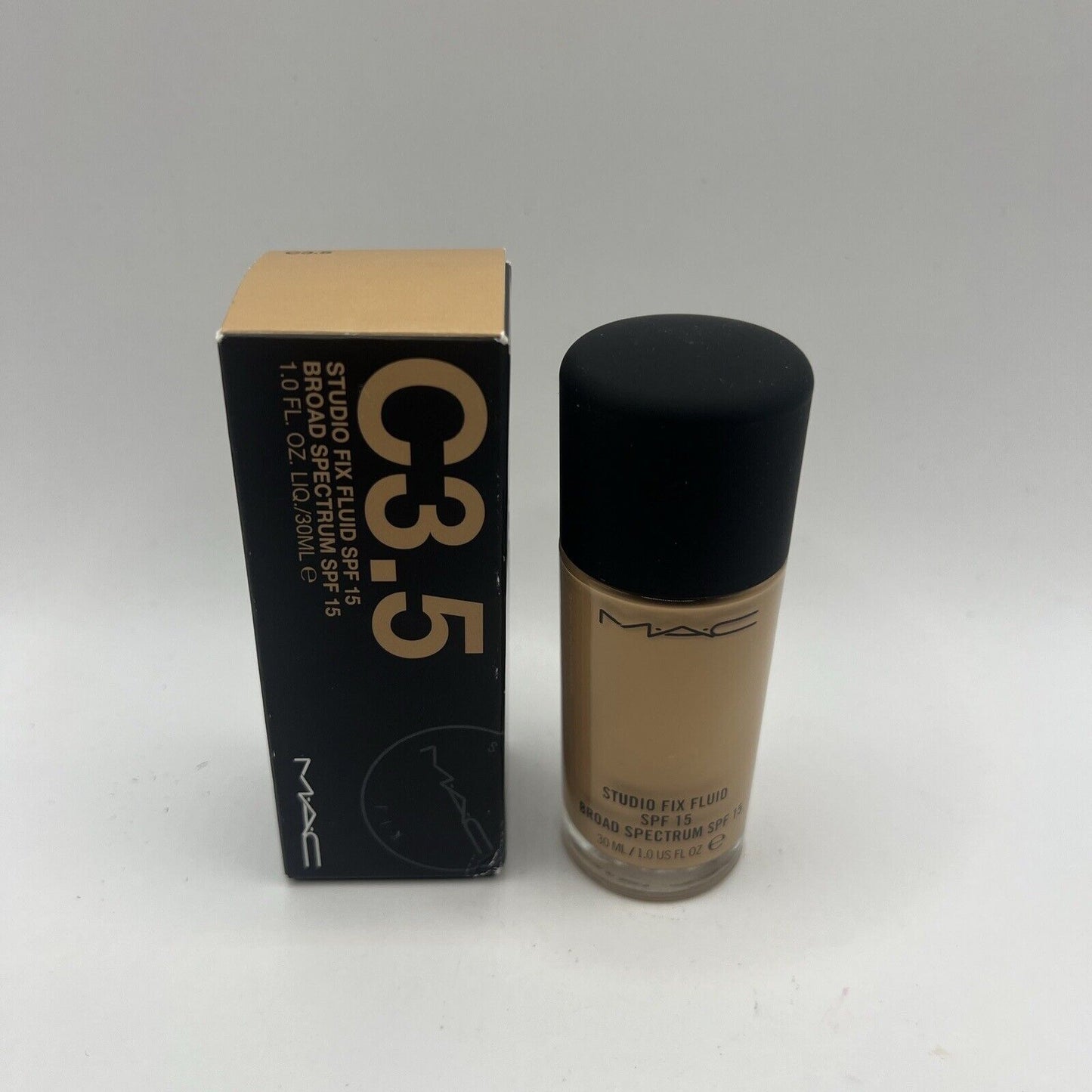 Mac Foundation Studio Fix Fluid Foundation SPF 15 C3.5 light to medium 1 Oz