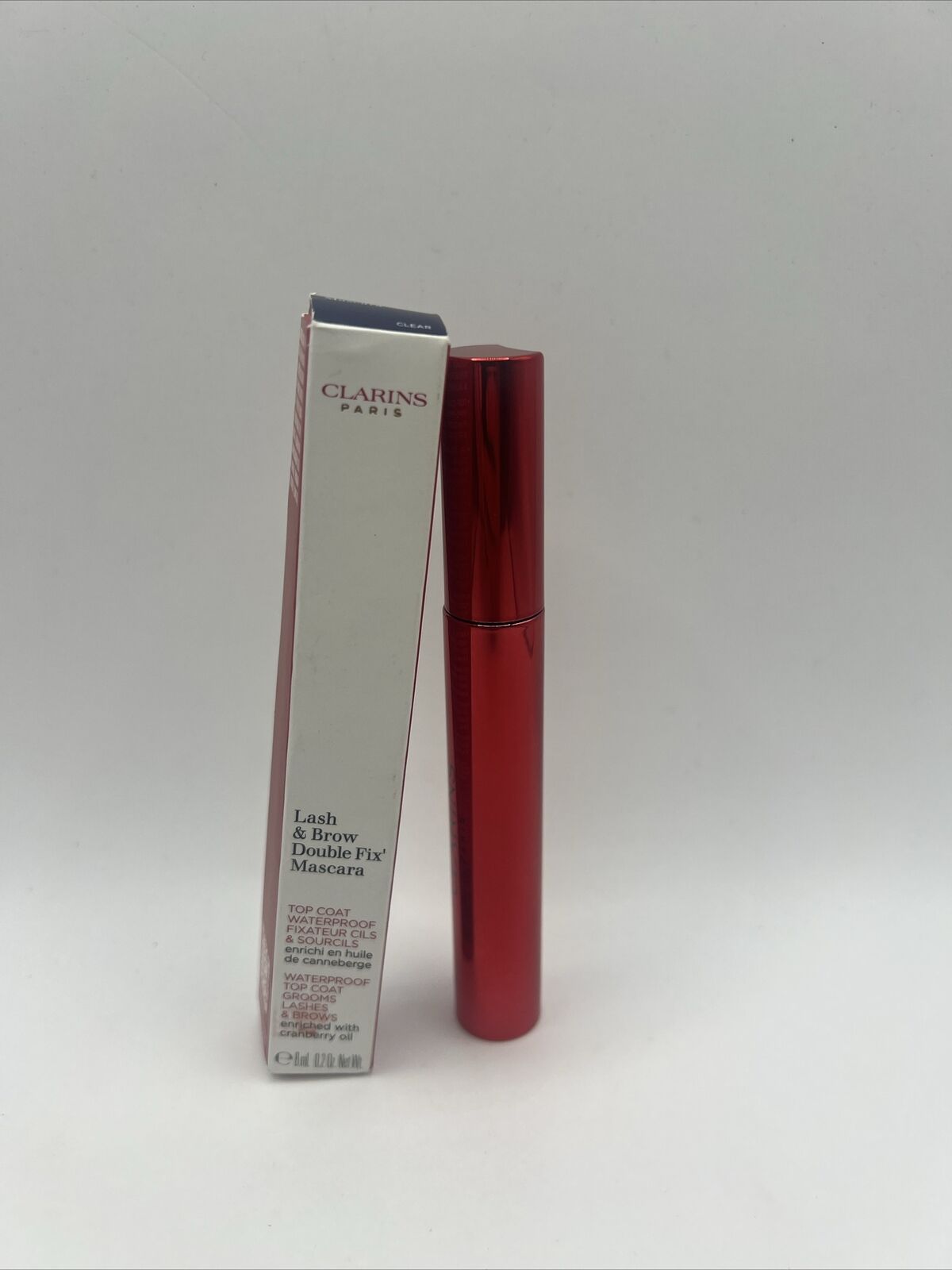 Clarins Double Fix Mascara - Waterproof Topcoat for Lashes 0.2 Oz / 7 mL (BOXED)