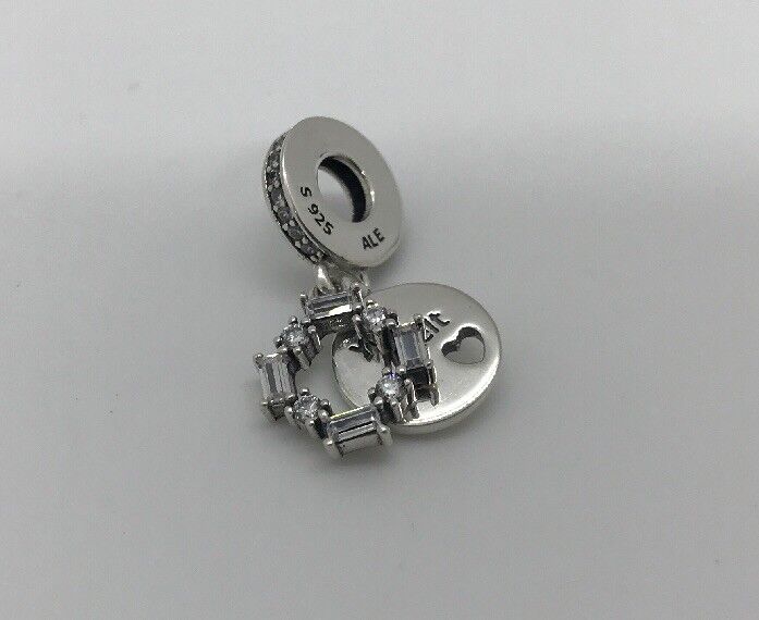 Authentic Pandora Ice Carving, Clear CZ Dangle Charm Bead 797553CZ