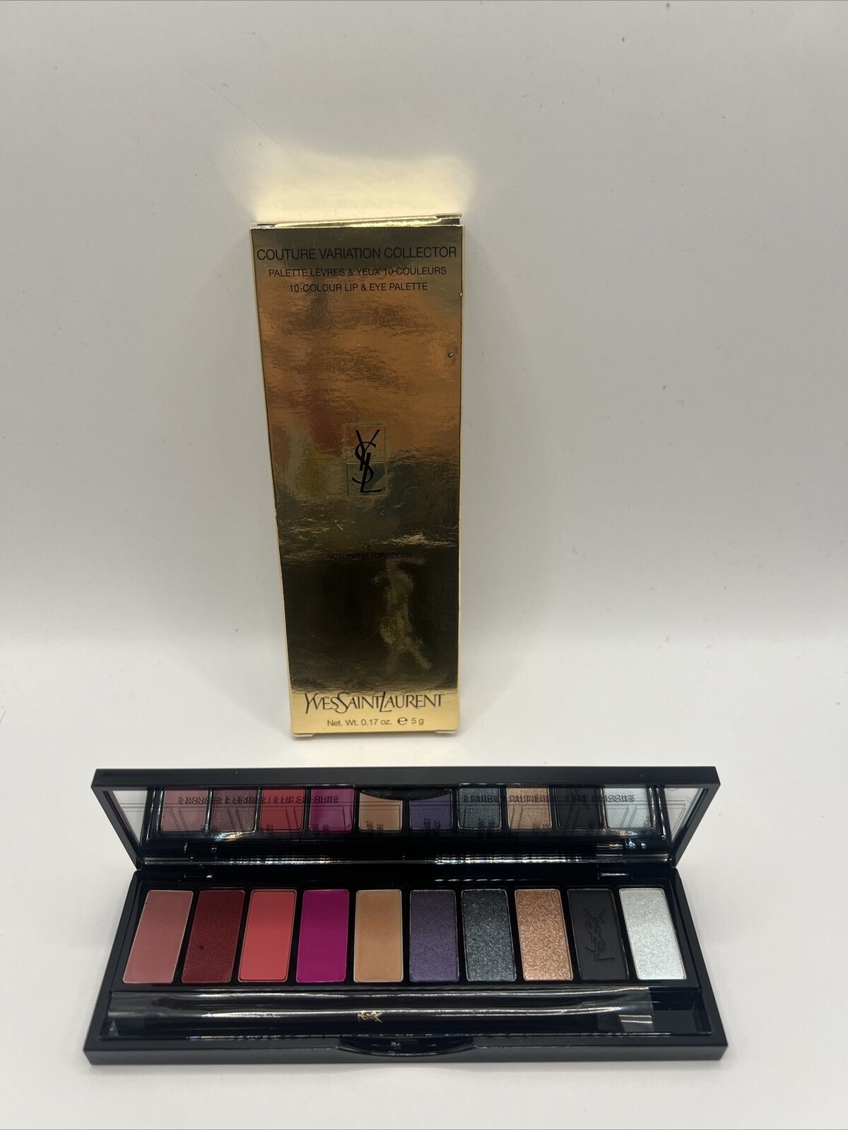 Yves Saint Laurent~10 Colour Lip & Eye Palette~#5 Nothing Is Forbidden 0.17oz