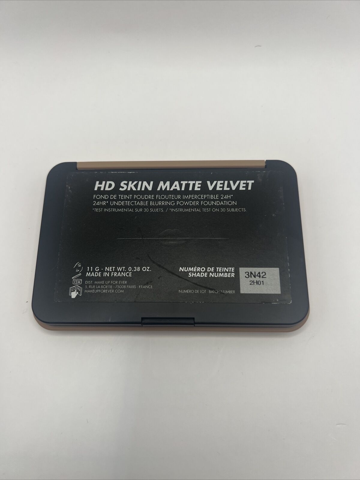 MAKE UP FOR EVER HD Skin Matte Velvet Longwear Blurring Powder Foundation 3N42